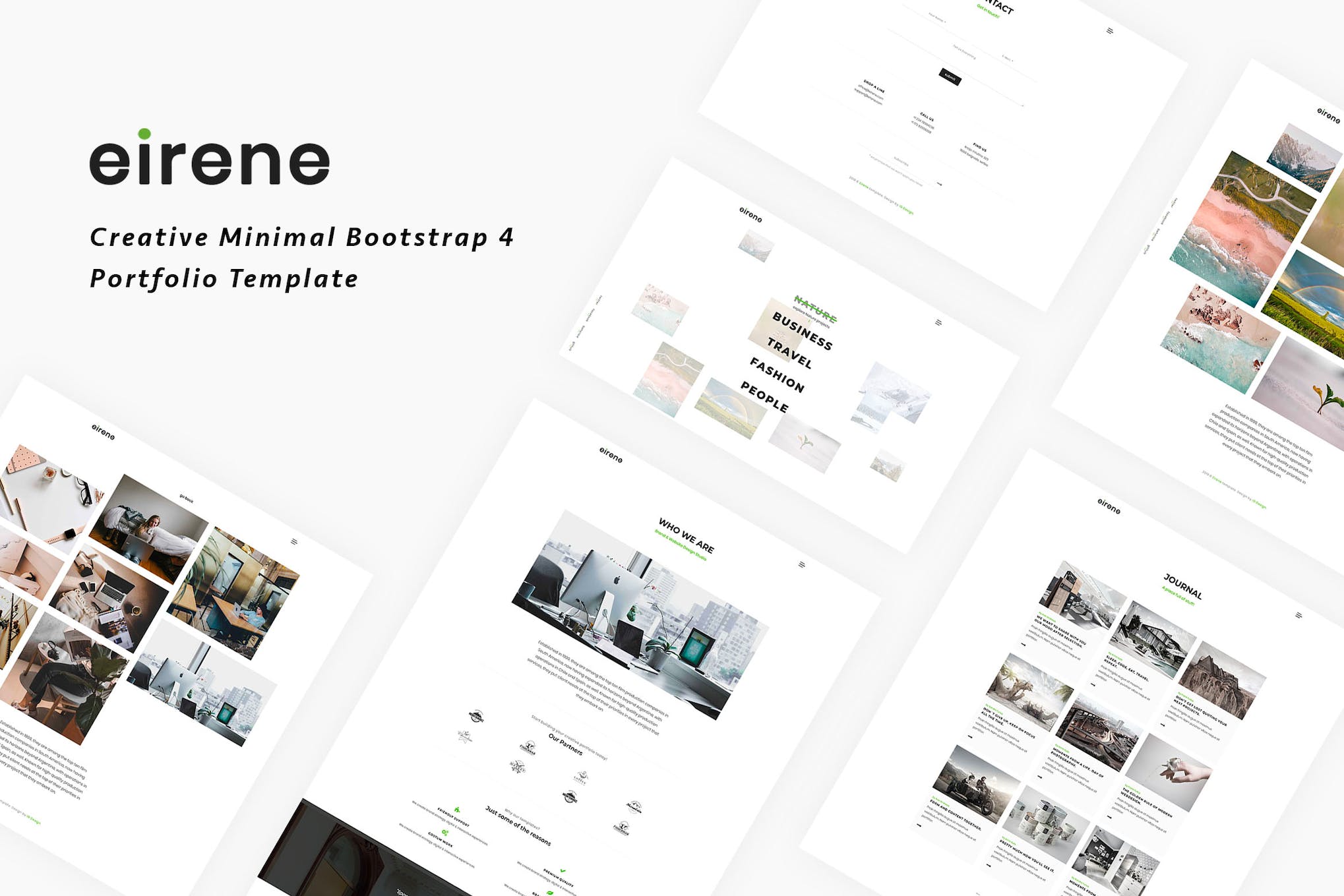 Eirene – Creative Minimal Bootstrap 4 Template