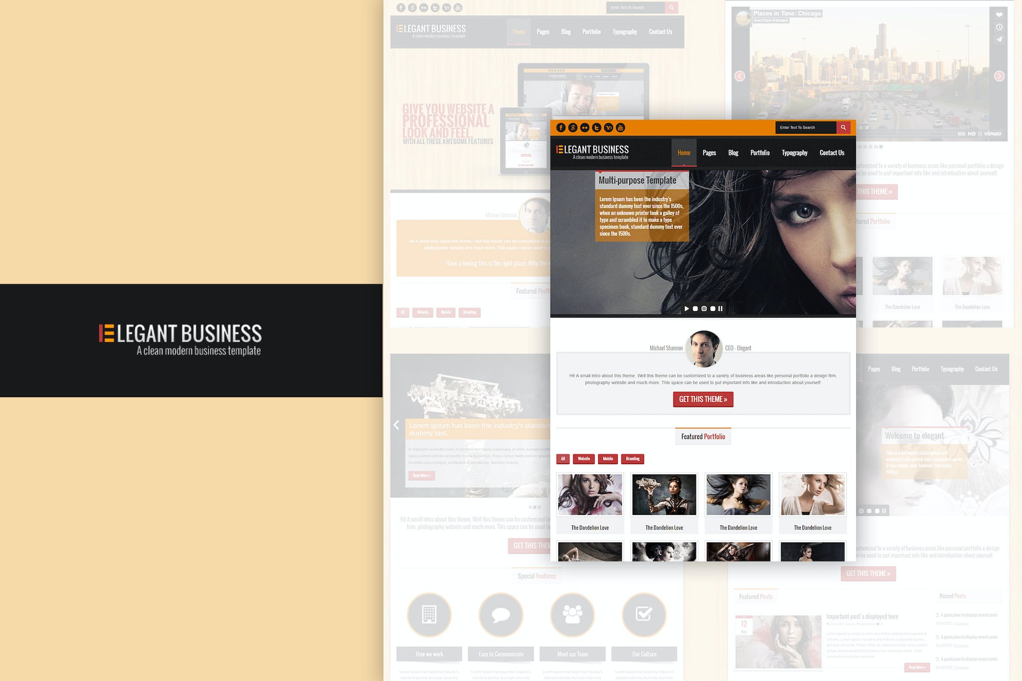 Elegant Business – Responsive HTML