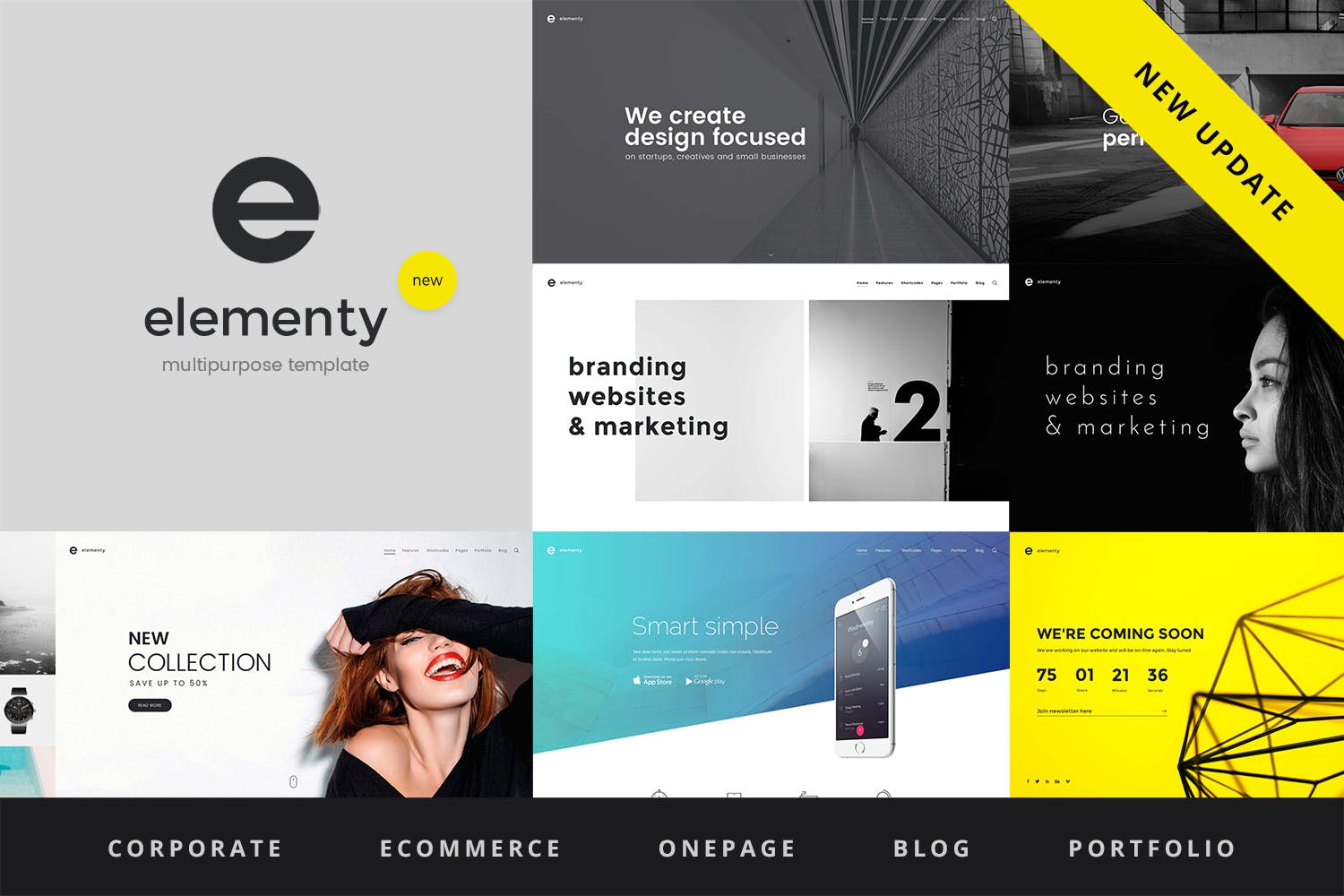 Elementy – Multipurpose One & Multi Page Template