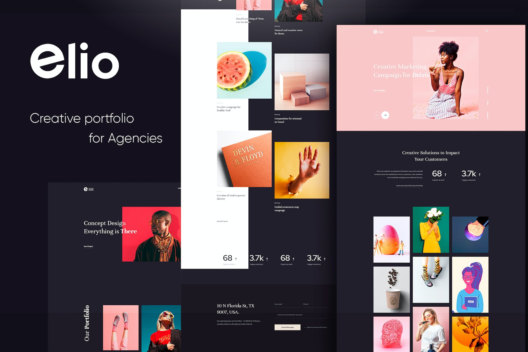 Elio – Creative Portfolio HTML5 CSS3 Template