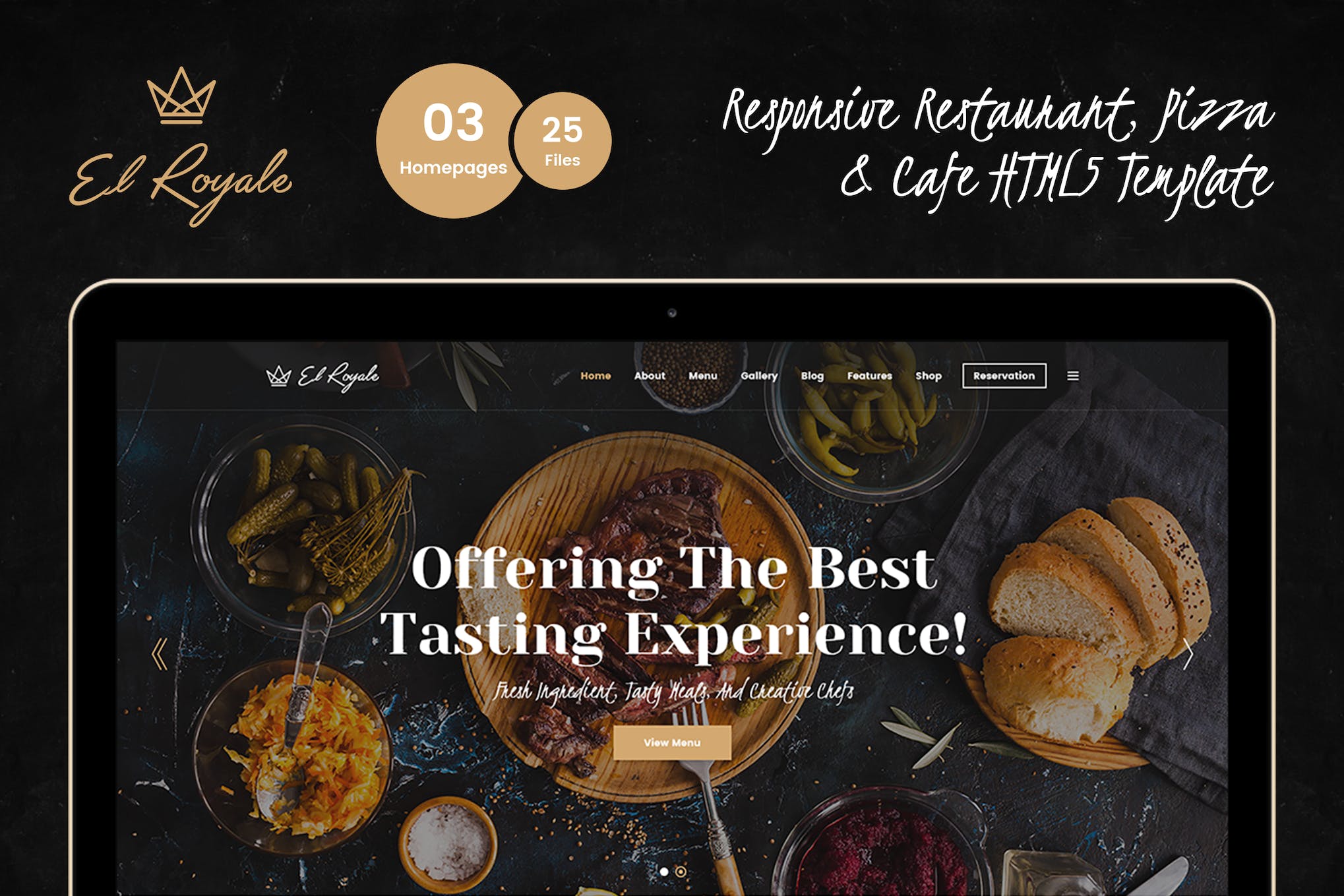 Elroyale – Restaurant & Cafe HTML5 Template