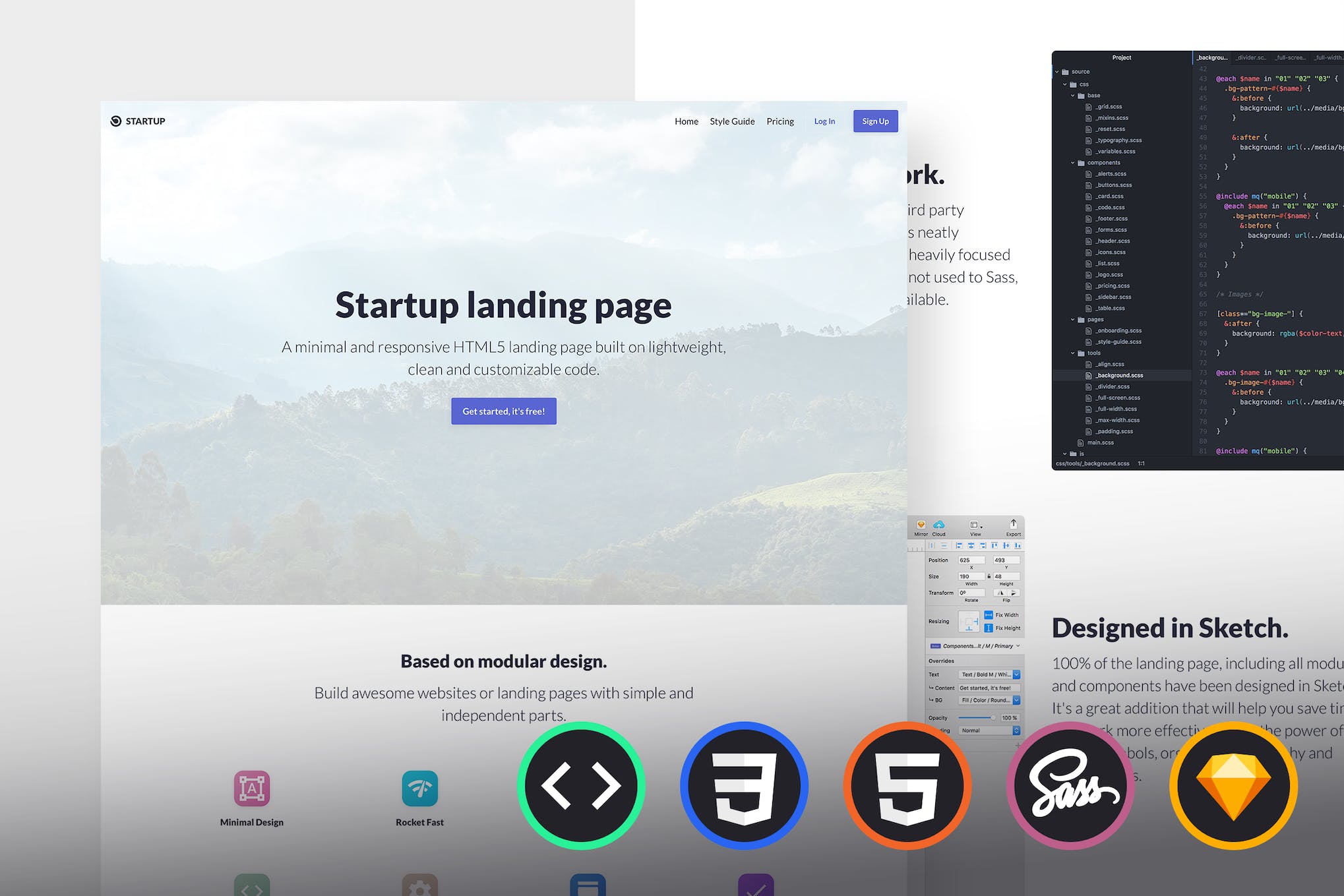 Emanate – Startup Landing Page