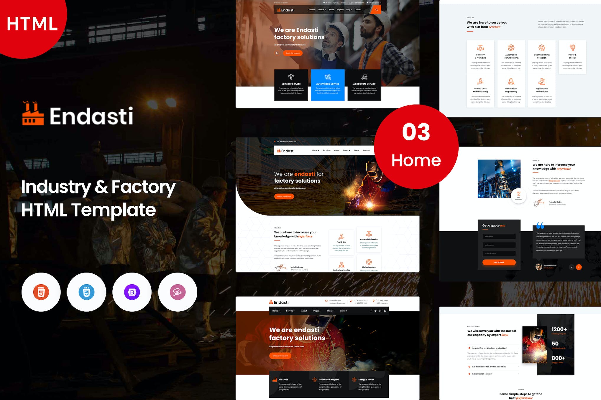 Endasti – Industrial Industry & Factory