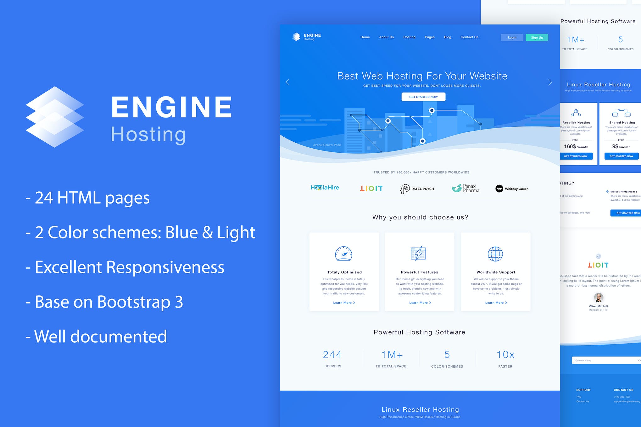 Engine Hosting – HTML Template