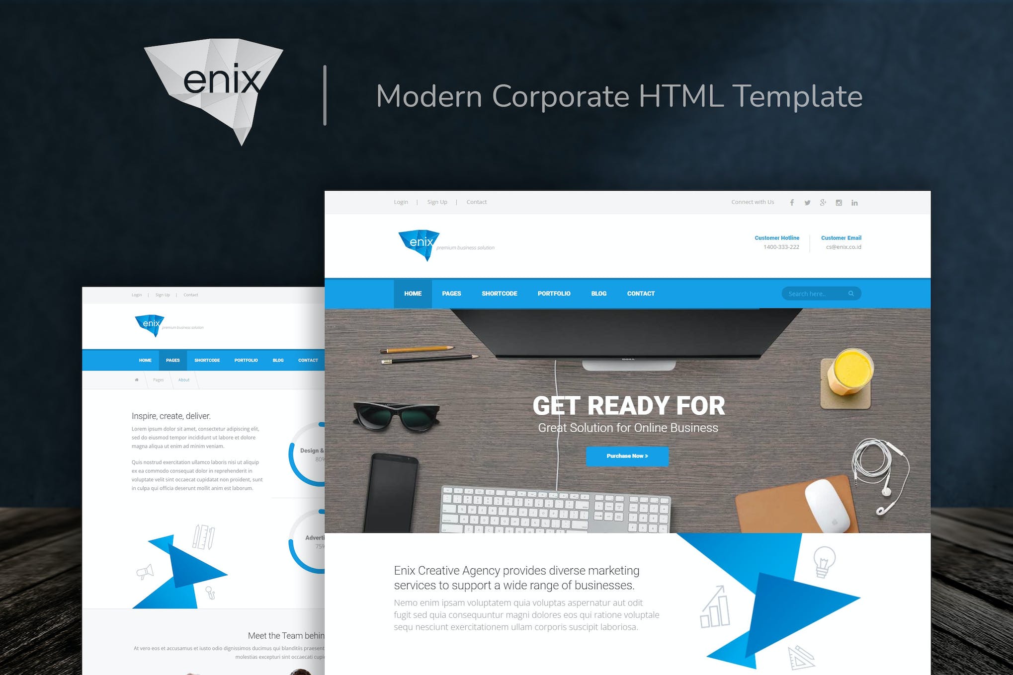 Enix – Modern Corporate HTML Template