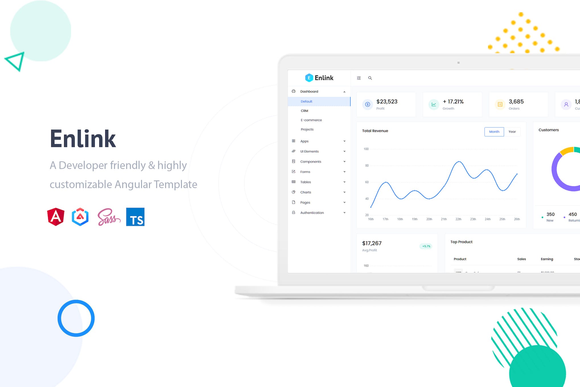 Enlink – Angular 12 Admin Template