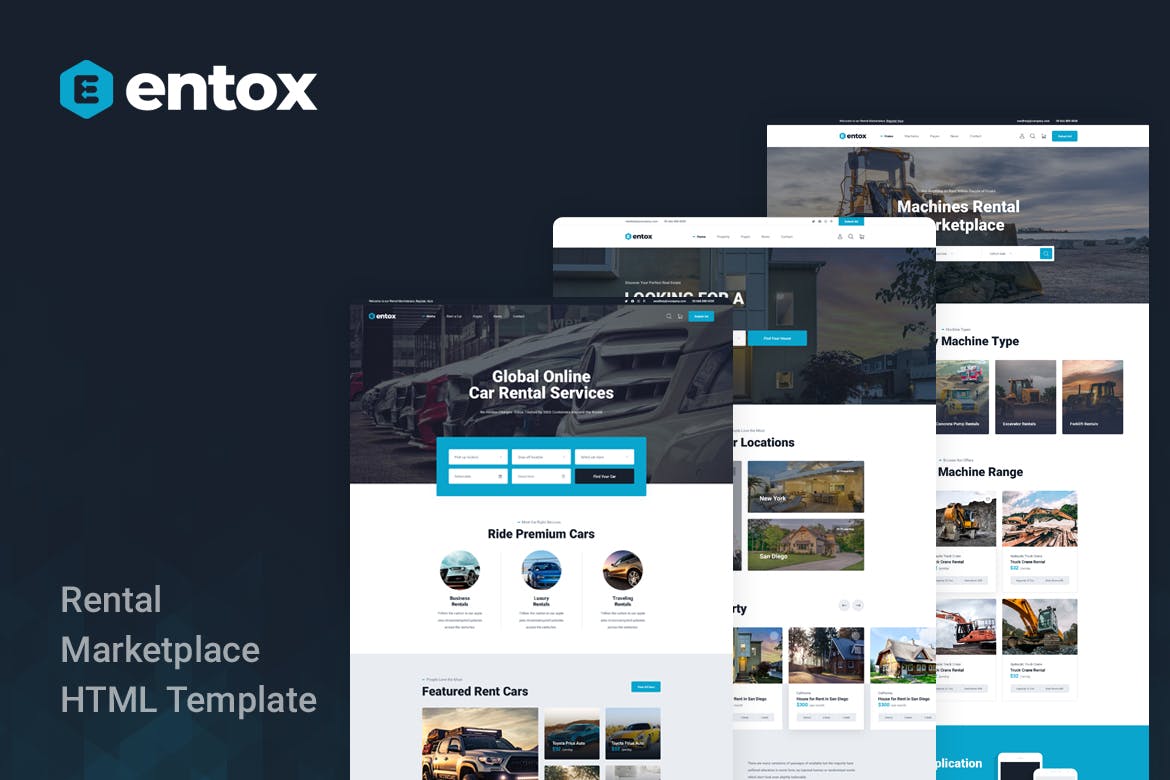 Entox – Rental Marketplace HTML Template