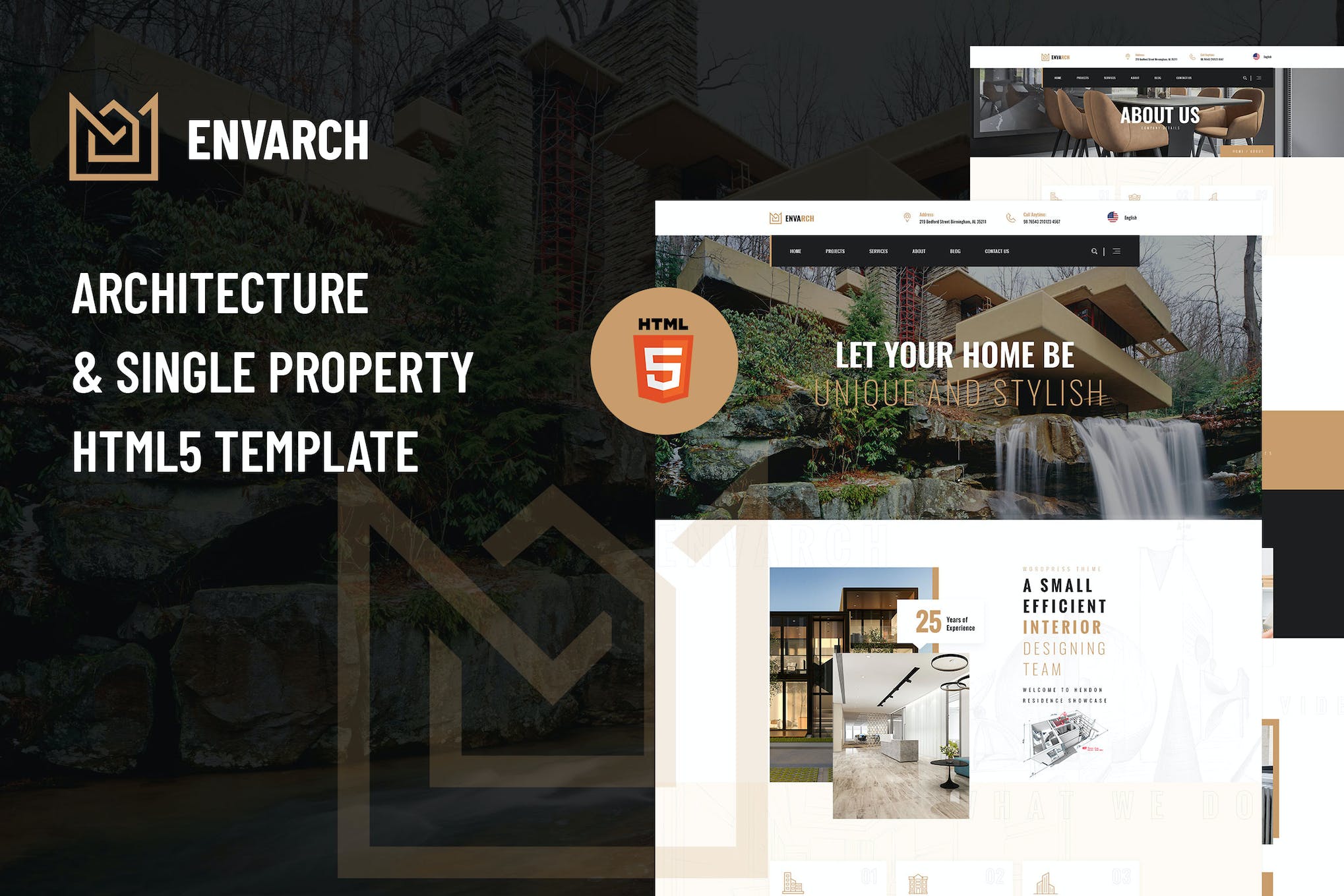 EnvArch – Architecture and Property HTML5 Template