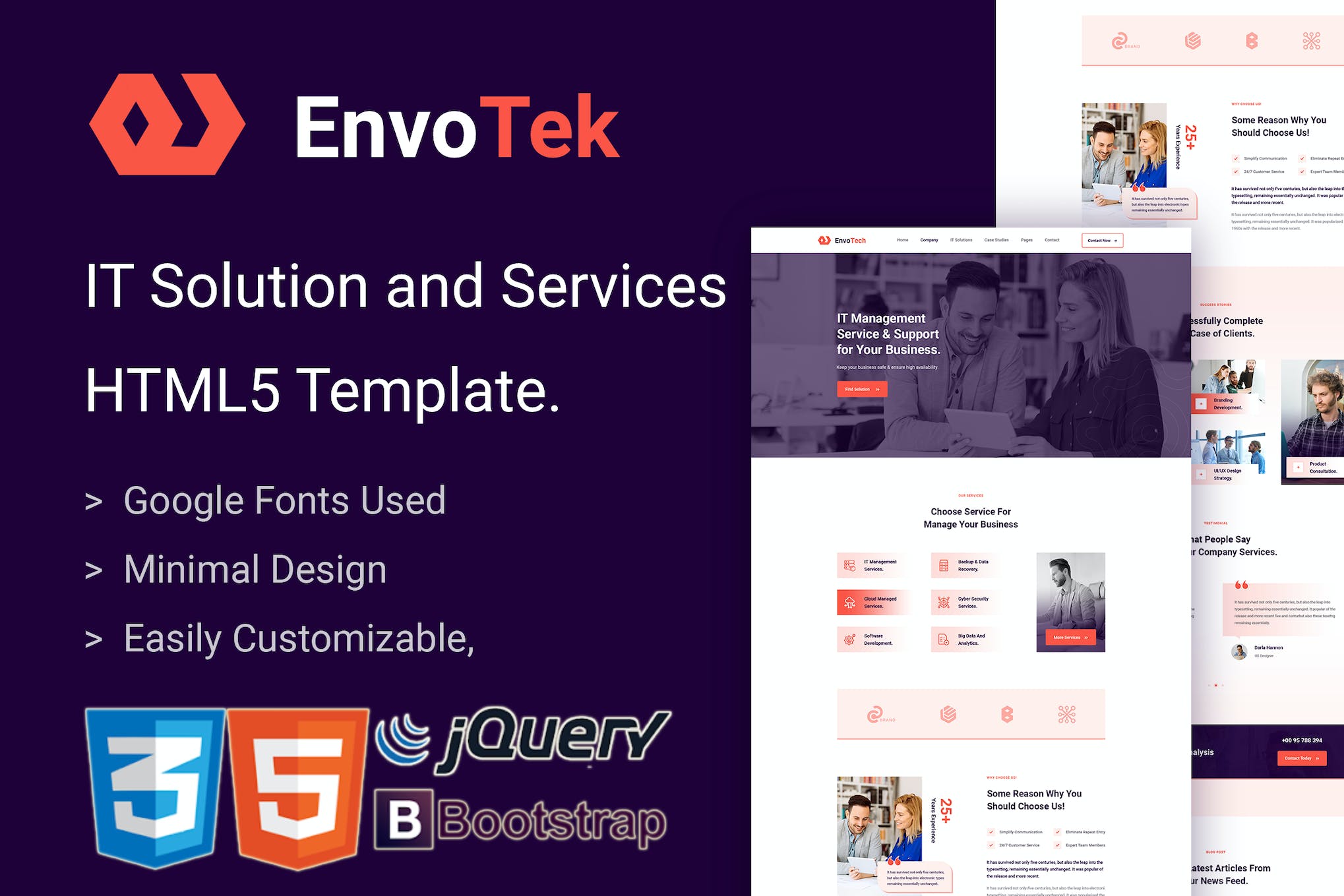 EnvoTek – IT Solution and Services HTML5 Template