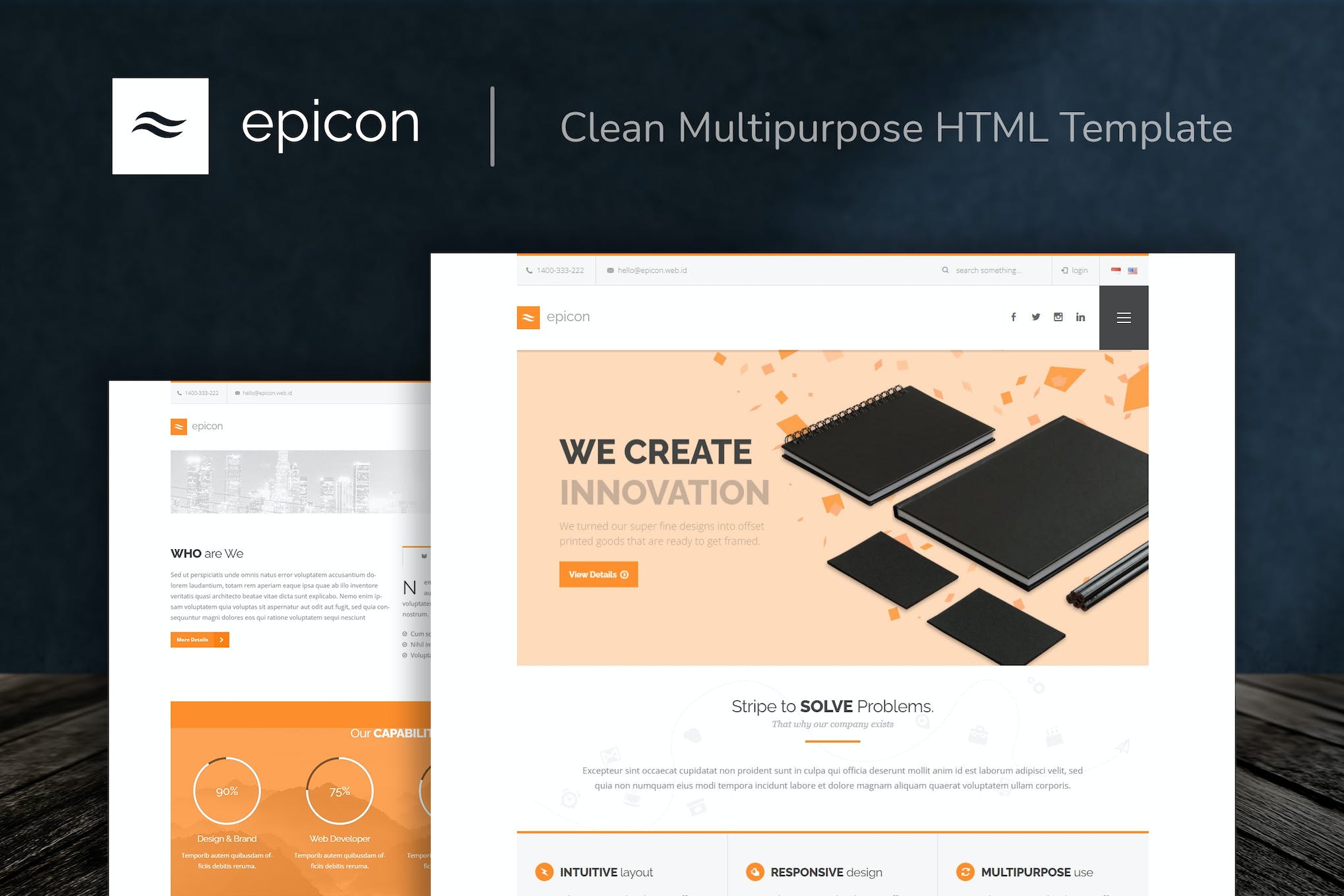 Epicon – Clean Multipurpose HTML Template