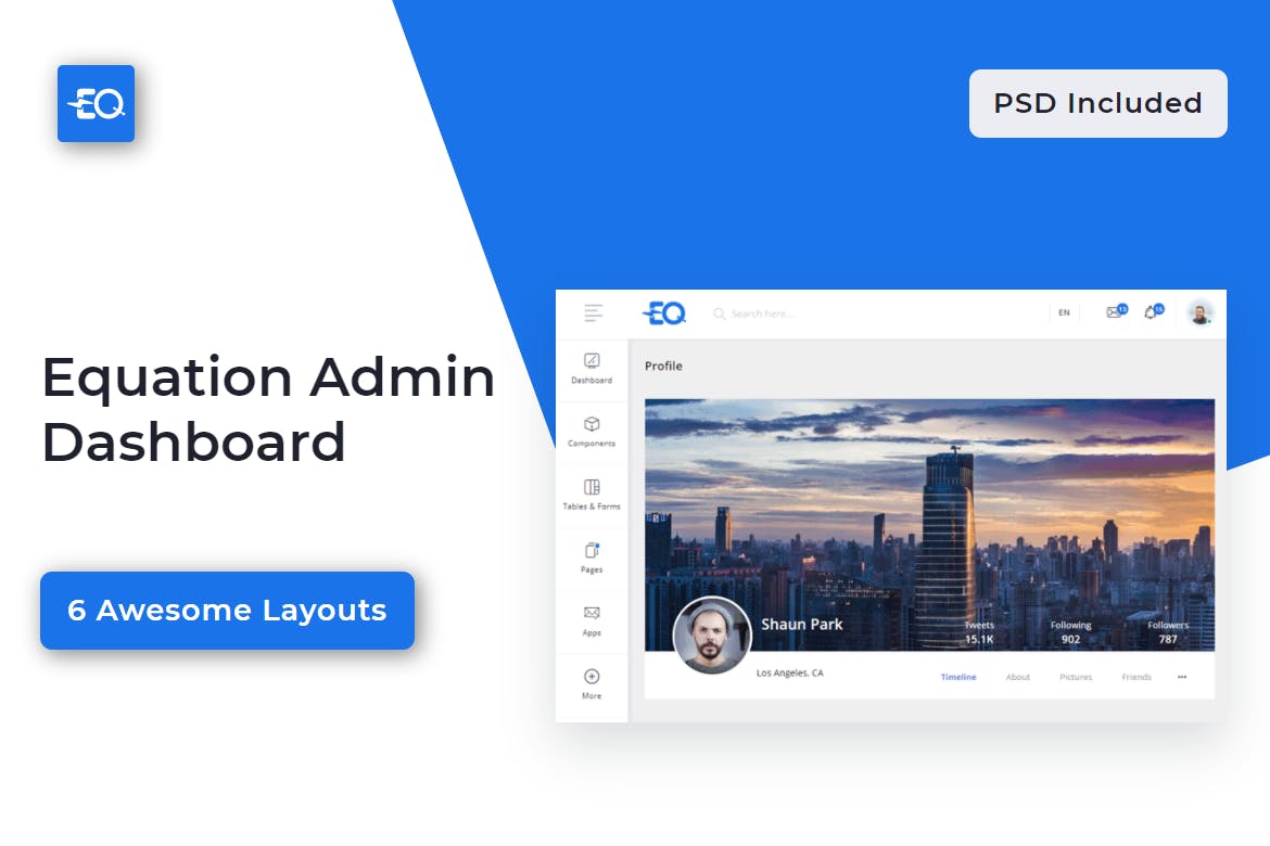 Equation – Responsive Admin Dashboard Template