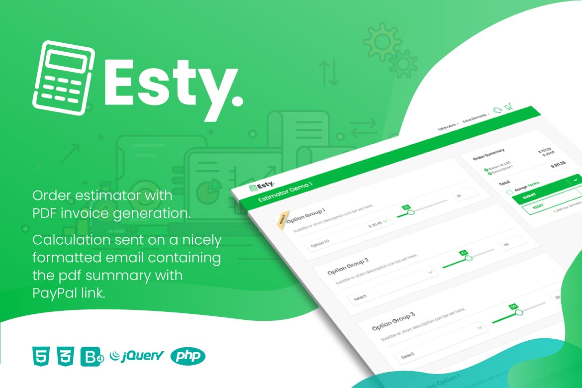 Esty | Order Estimator and PDF Summary Generator