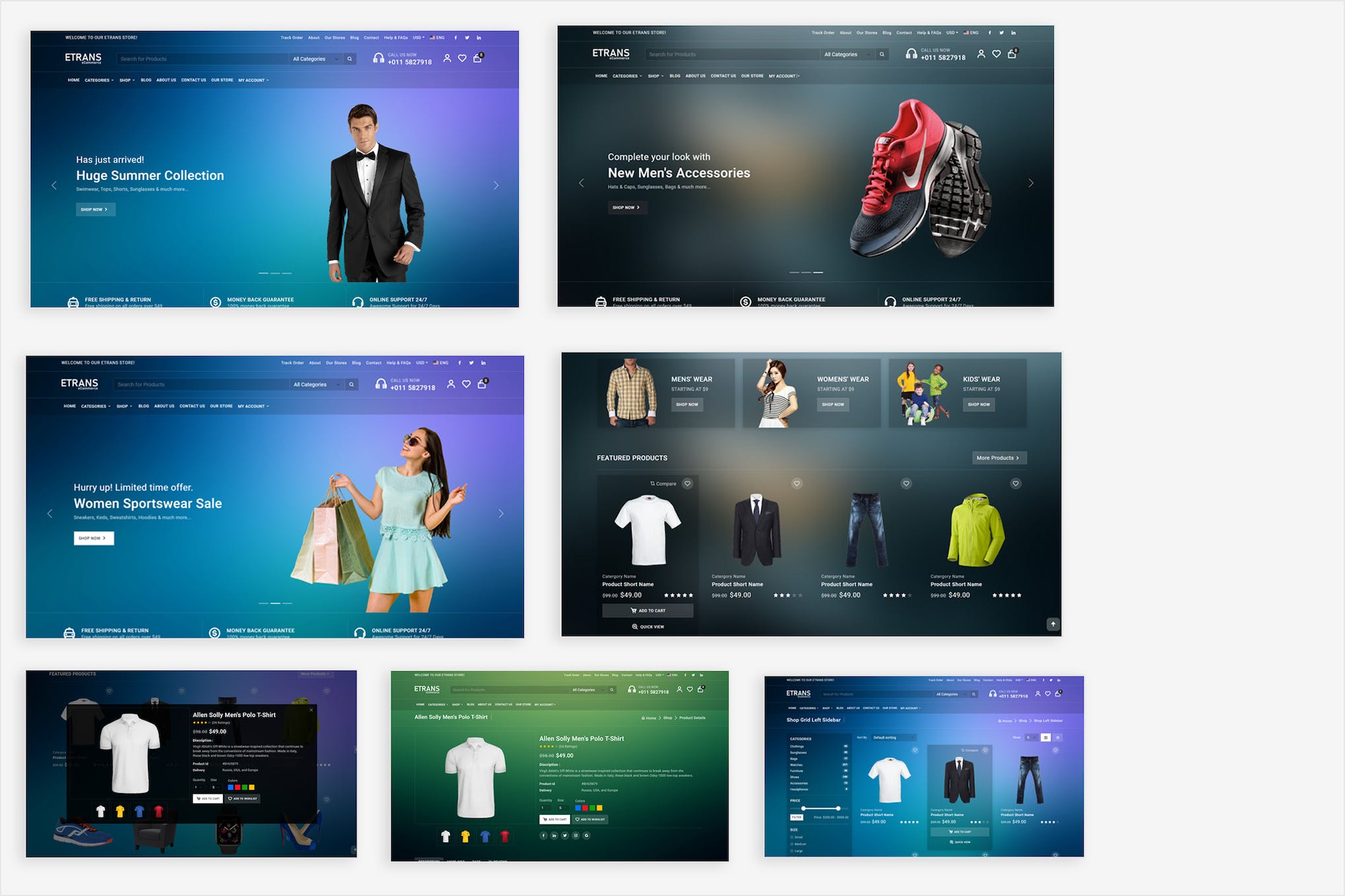 eTrans – eCommerce HTML Template