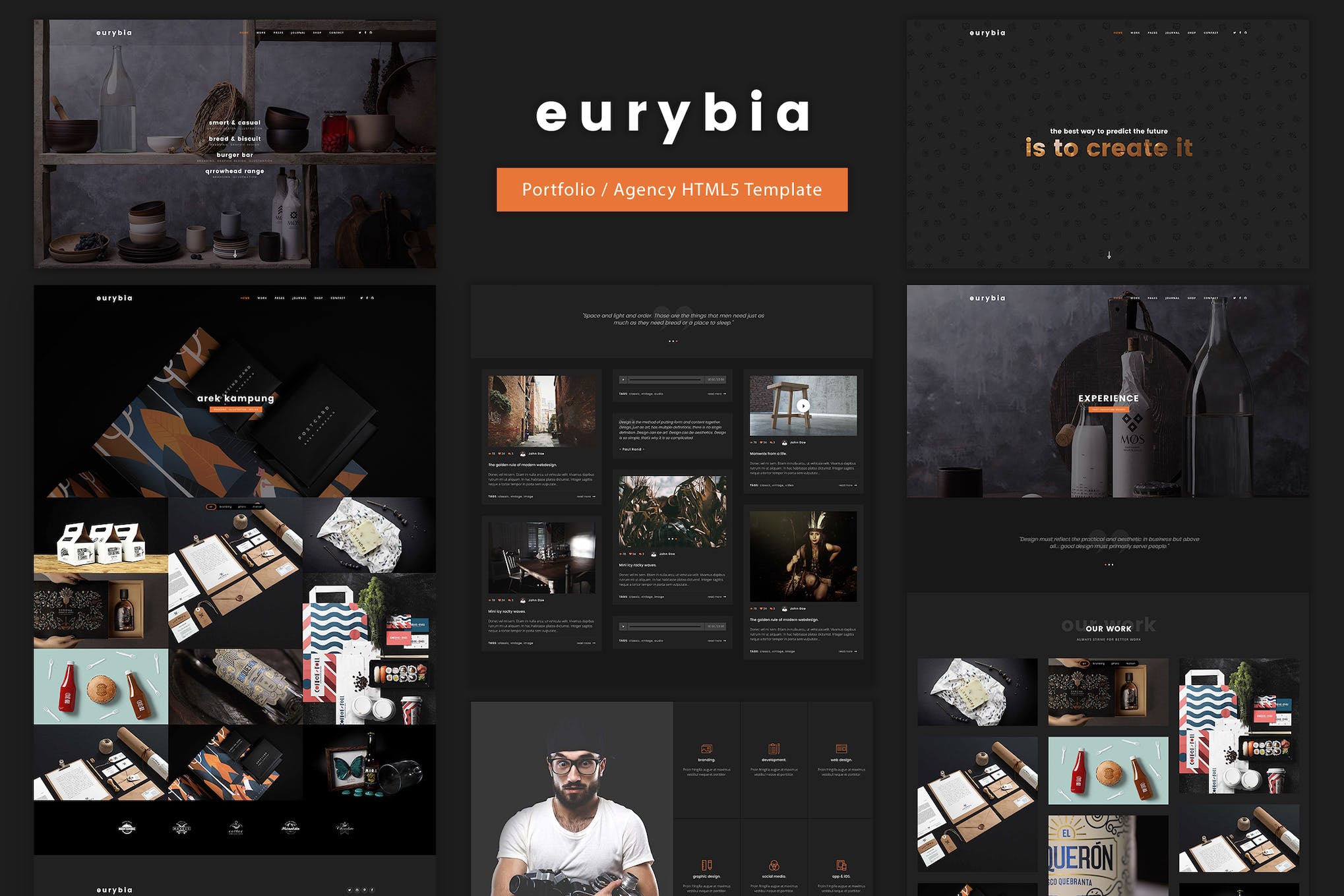 Eurybia – Creative Portfolio HTML Template