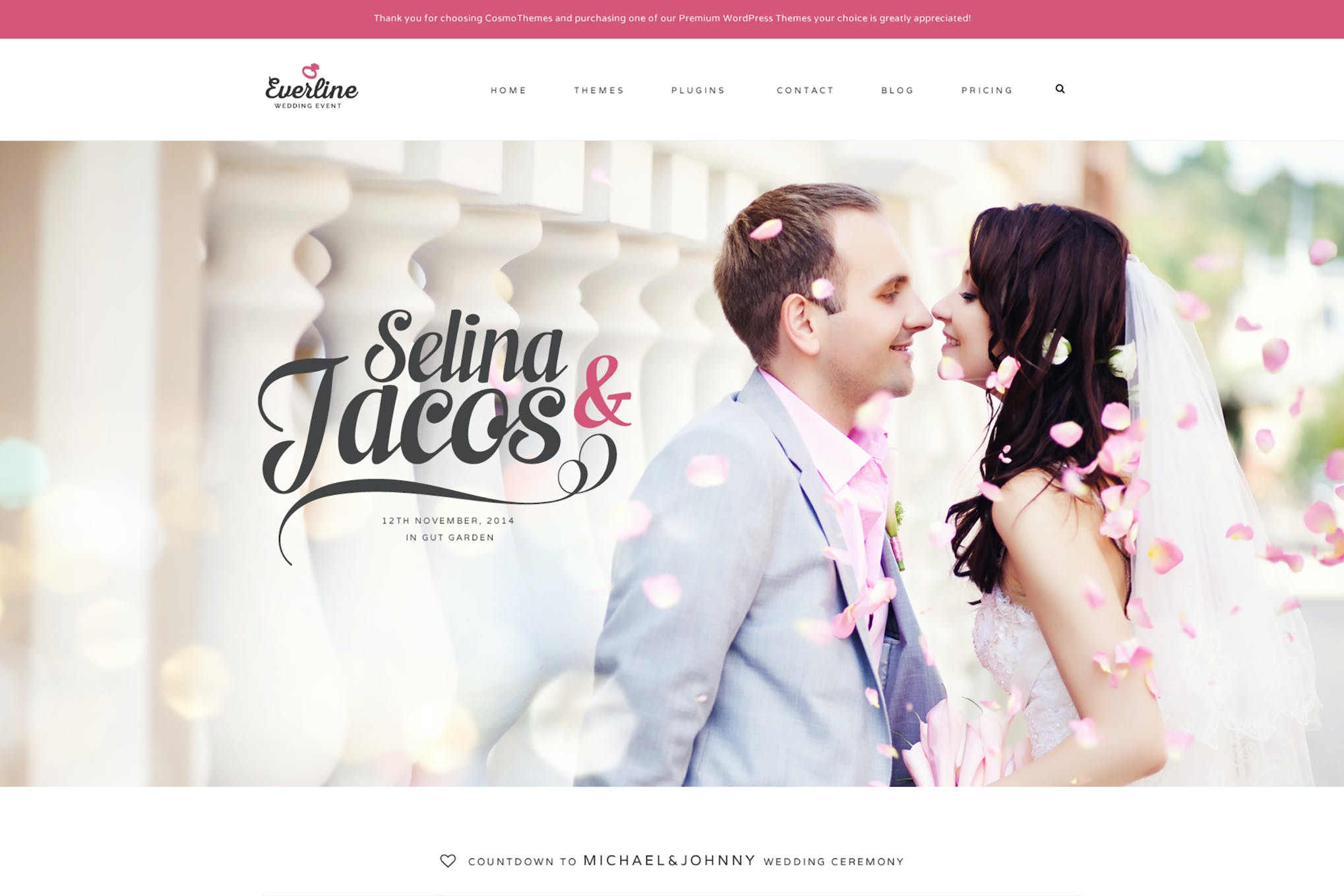 Everline – Wedding Events HTML Template