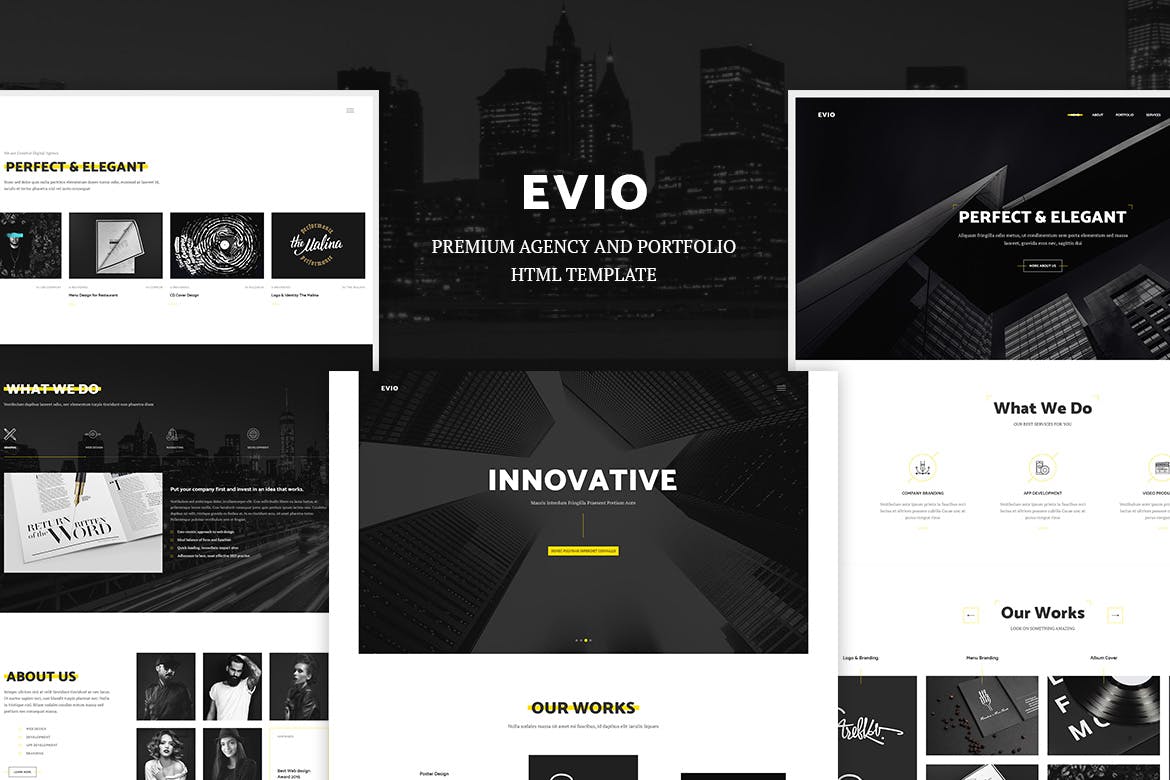 Evio – Agency & Portfolio HTML Template