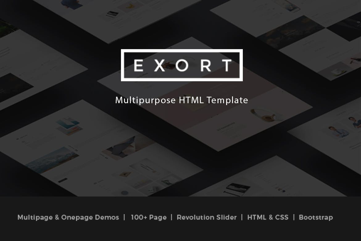 Exort – Responsive Multipurpose HTML Template