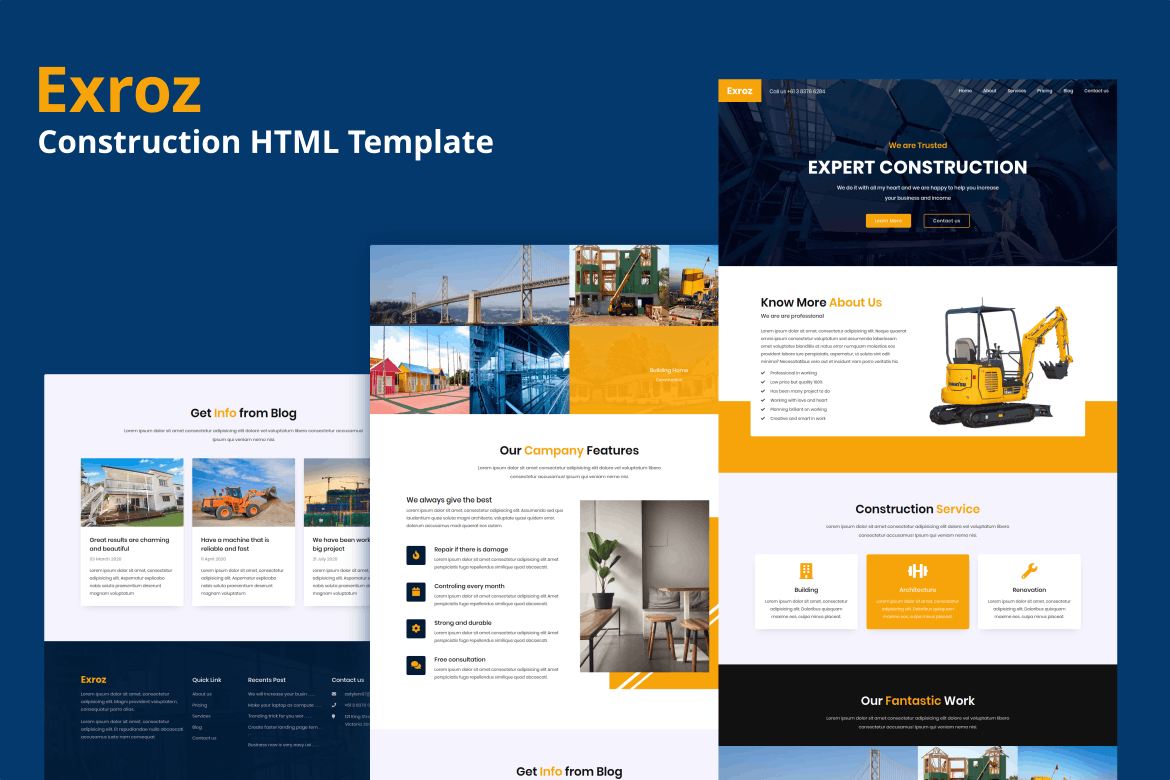 Exroz – Construction Template