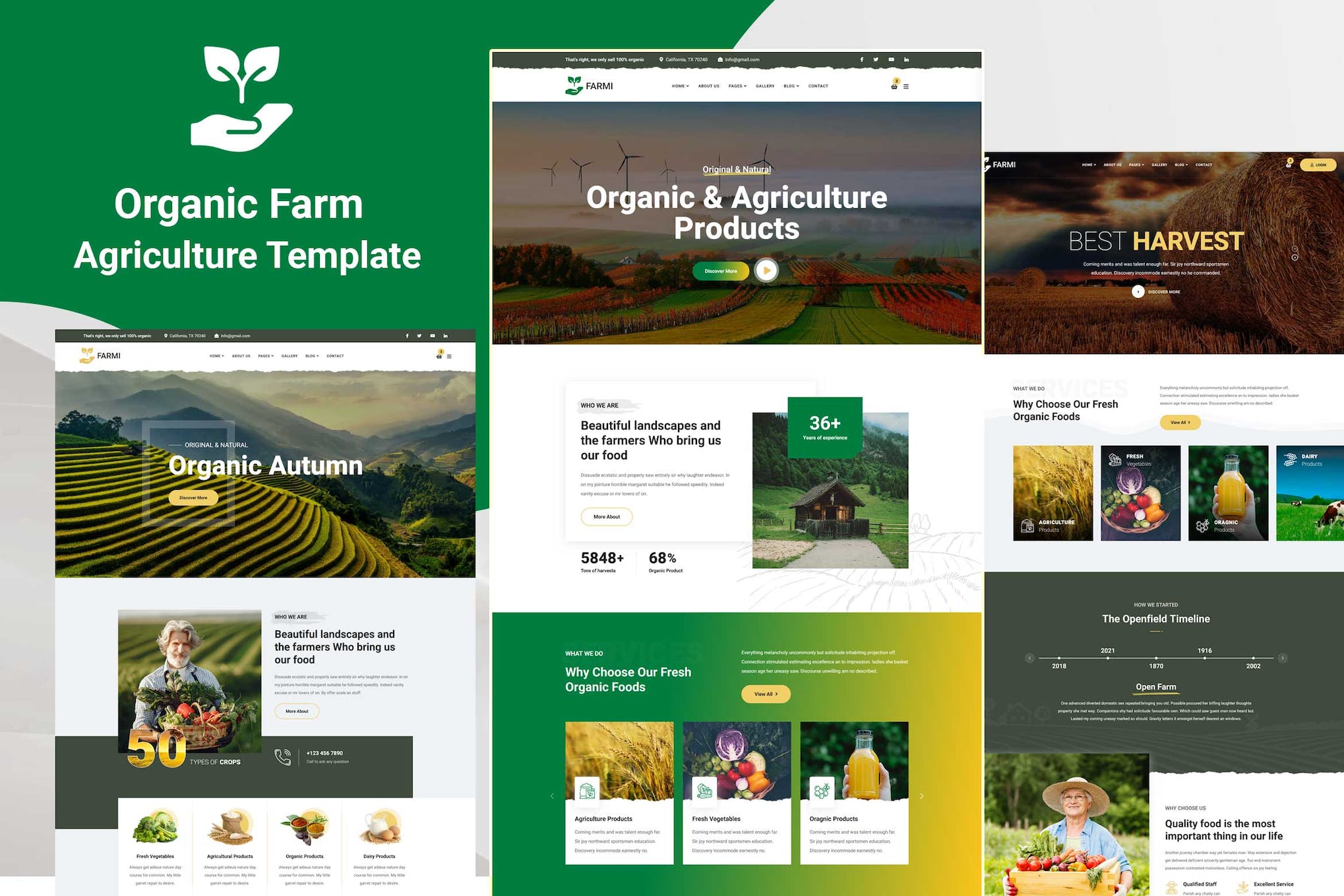 Farmi – Organic Farm Agriculture Template