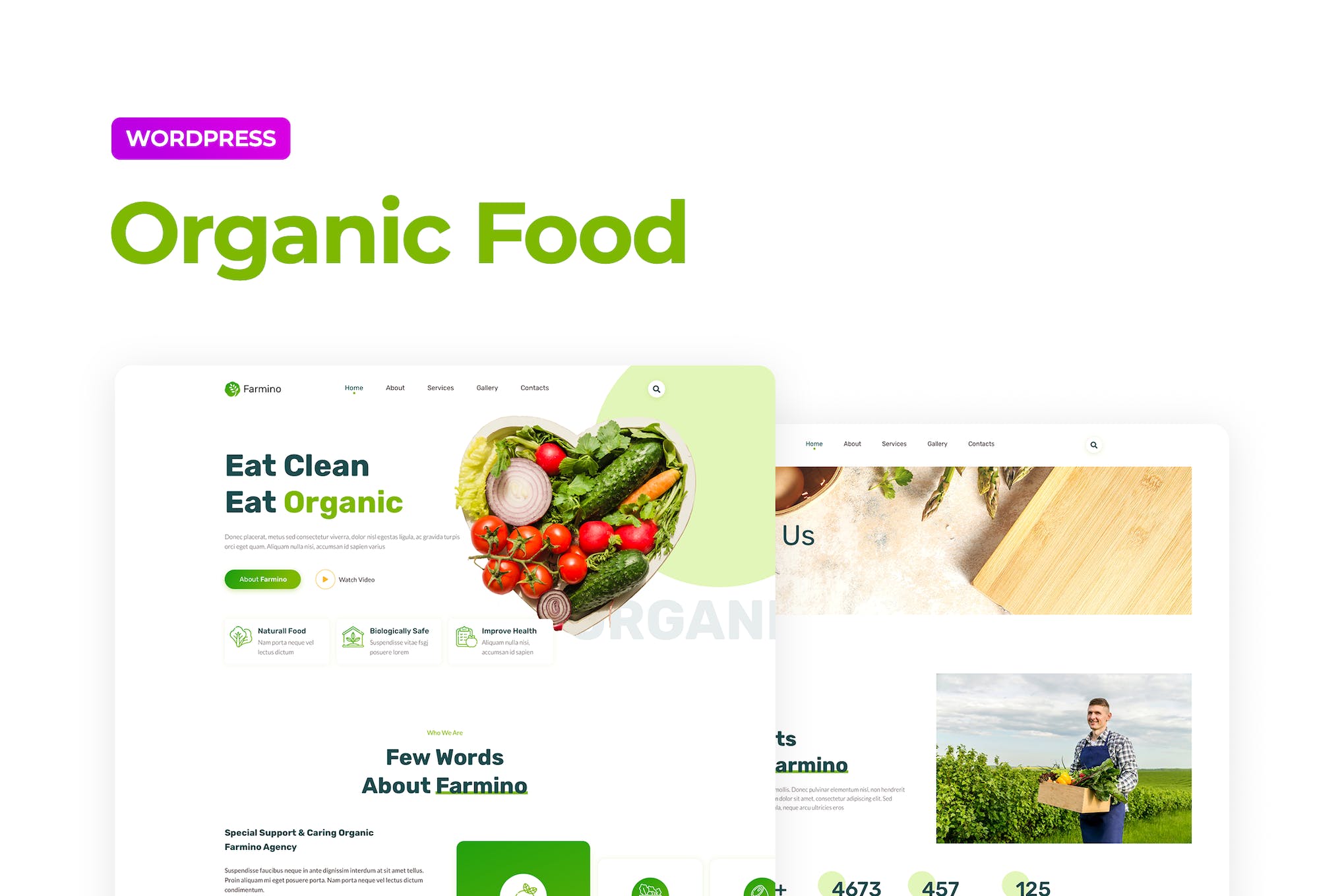 Farmino – Organic Food Template Kit