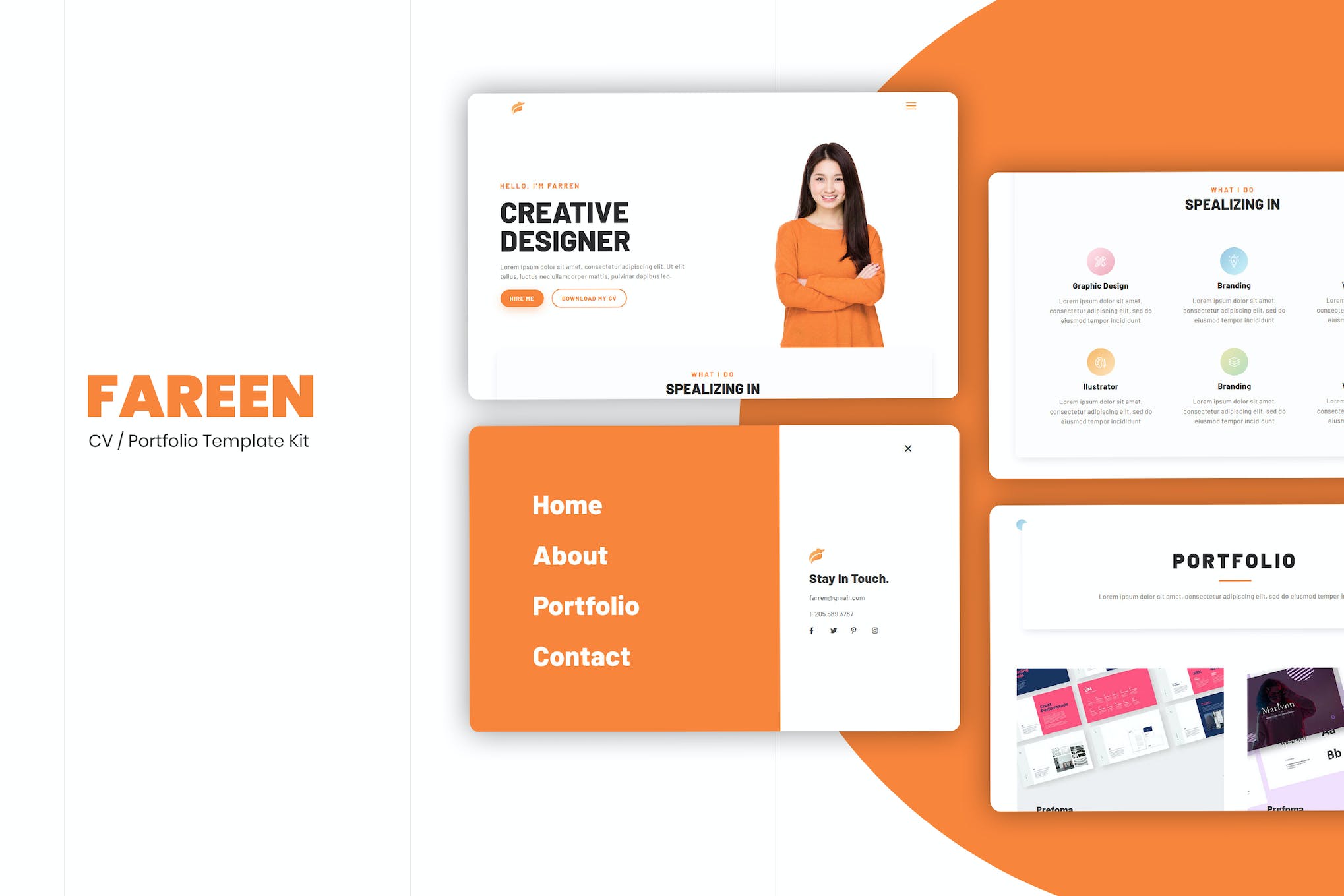 Farren – CV/Resume Elementor Template Kit