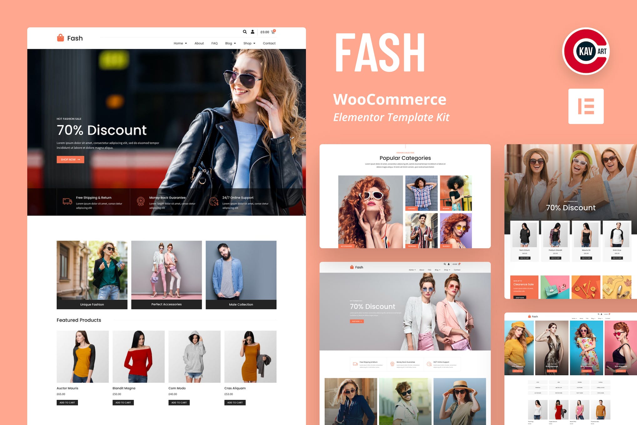 Fash – WooCommerce Elementor Template Kit