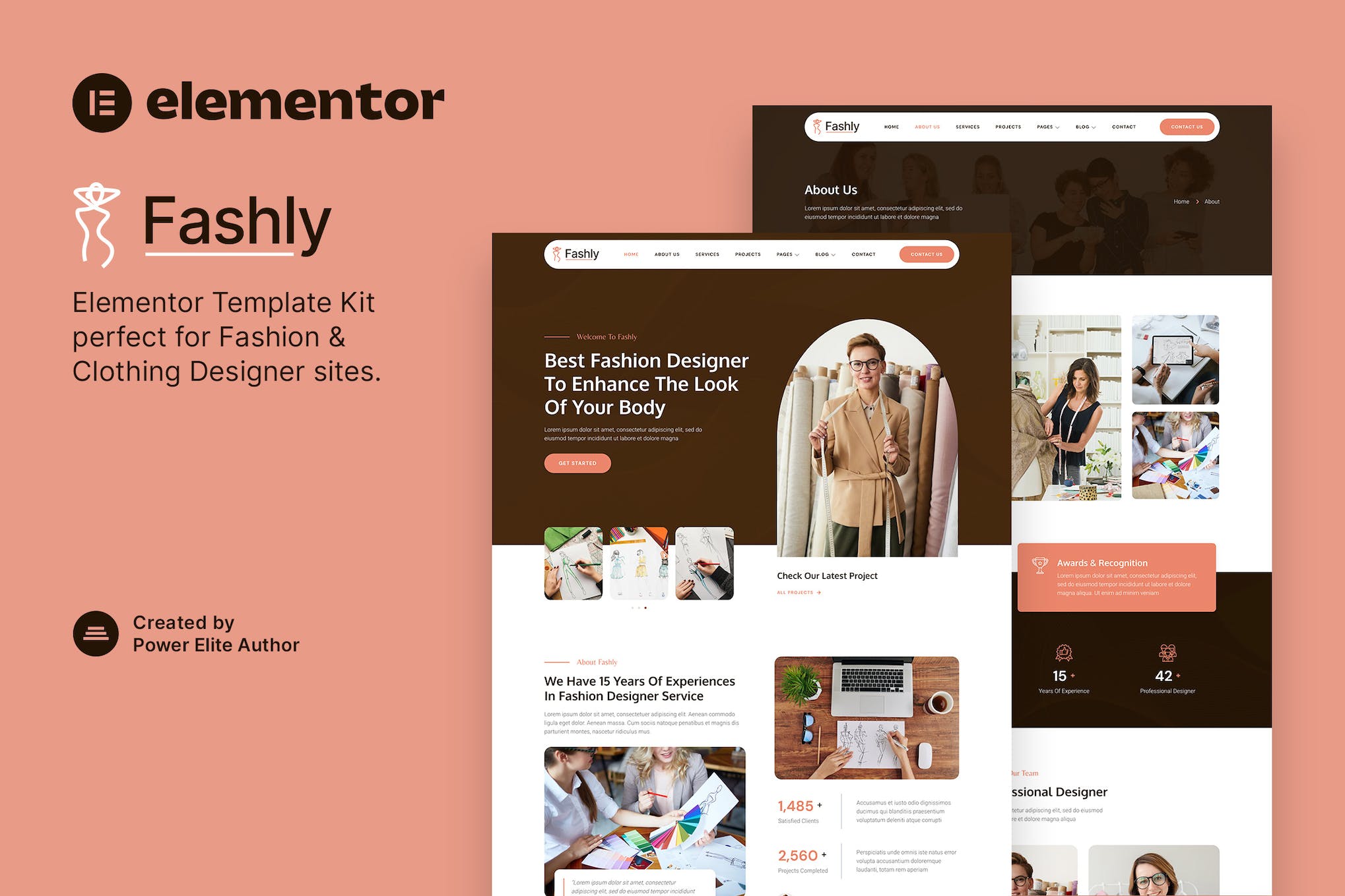 Fashly – Fashion & Clothing Designer Elementor Template Kit