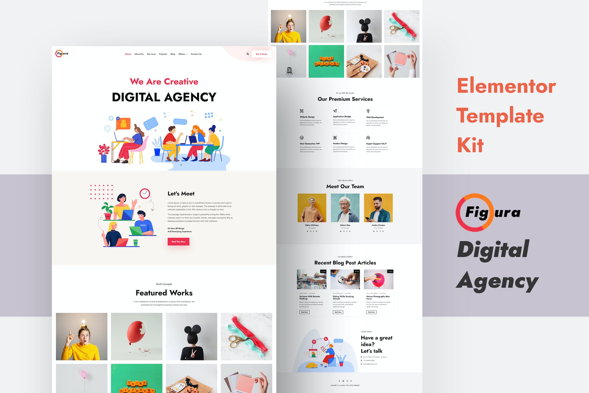 Figura – Creative Agency Elementor Template Kit