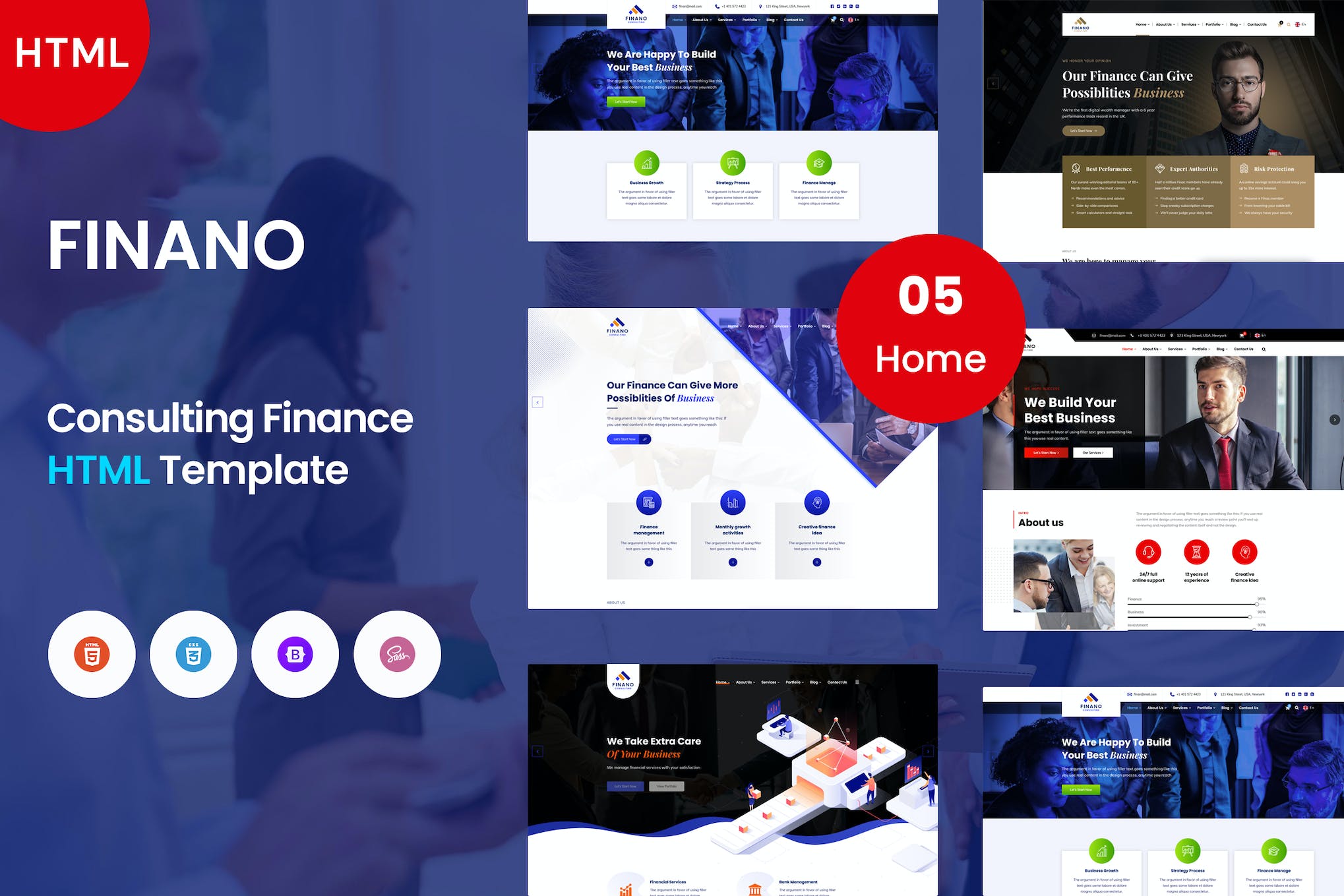 Finano – Consulting & Finance Template