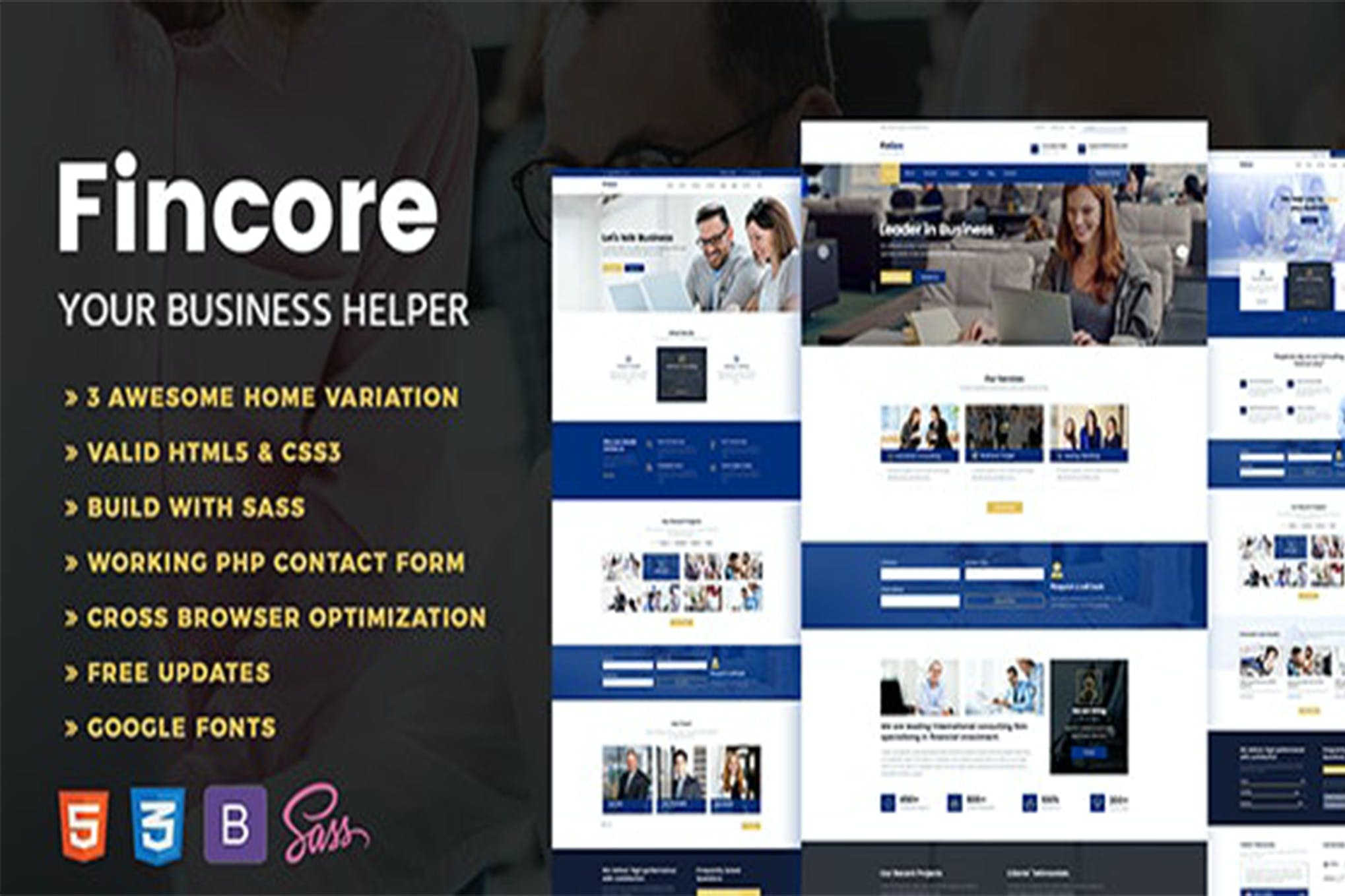 Fincore – Consulting & Business Template