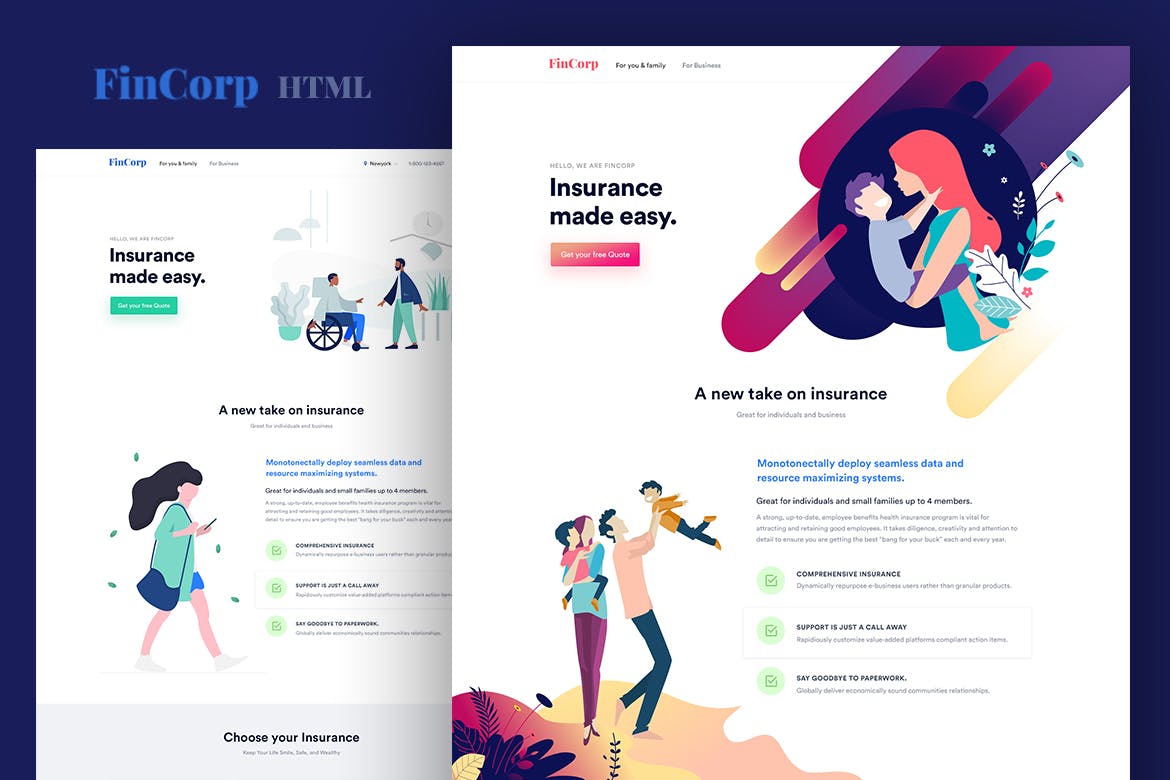 FinCorp – Finance, Insurance & Marketing Template