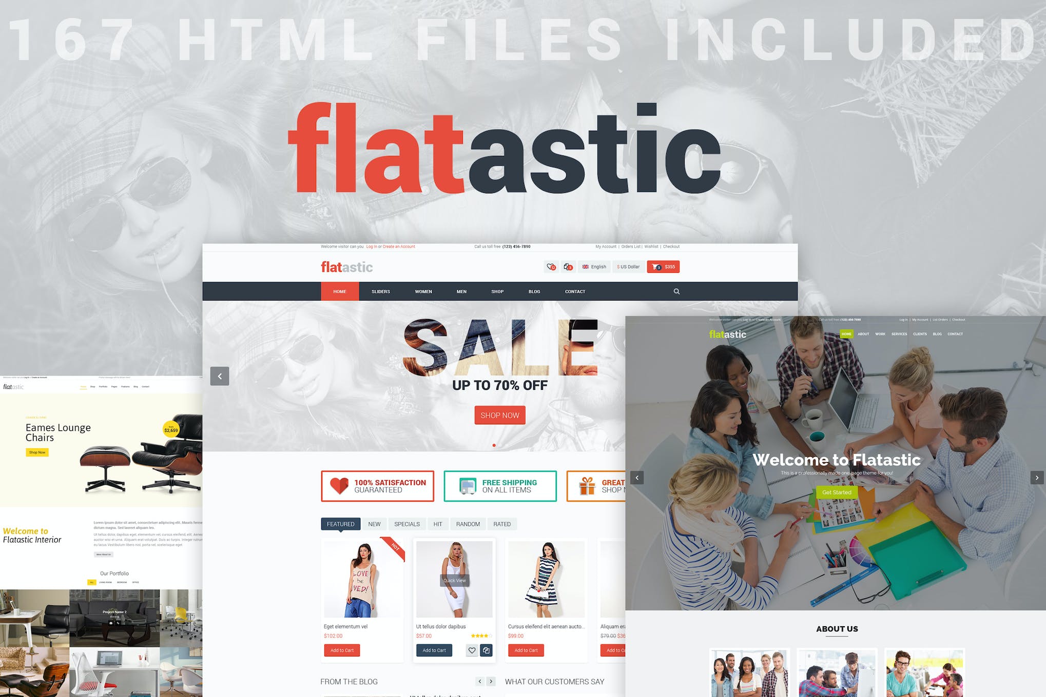 Flatastic – Versatile HTML Template