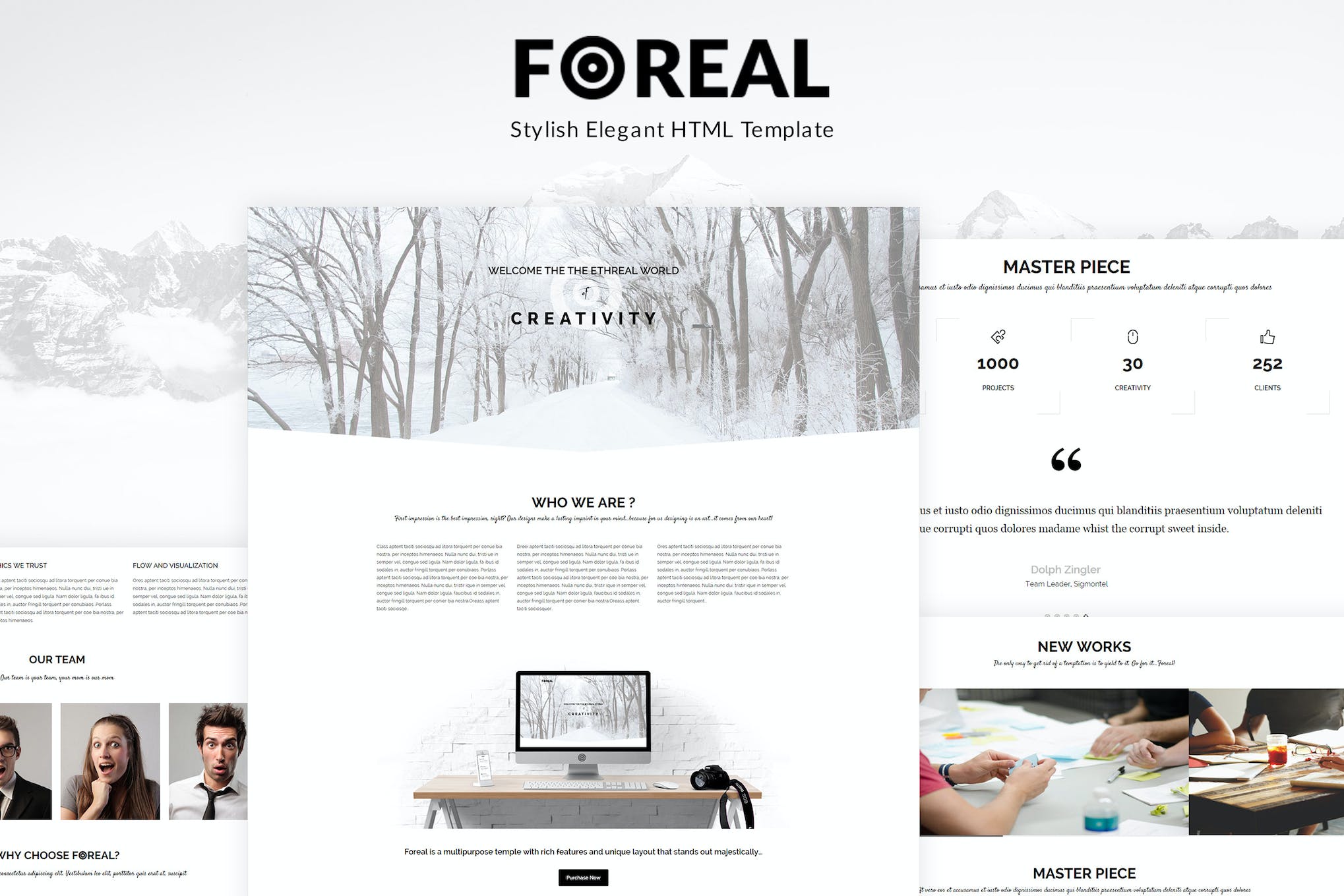 Foreal – Minimal Business HTML5 Template