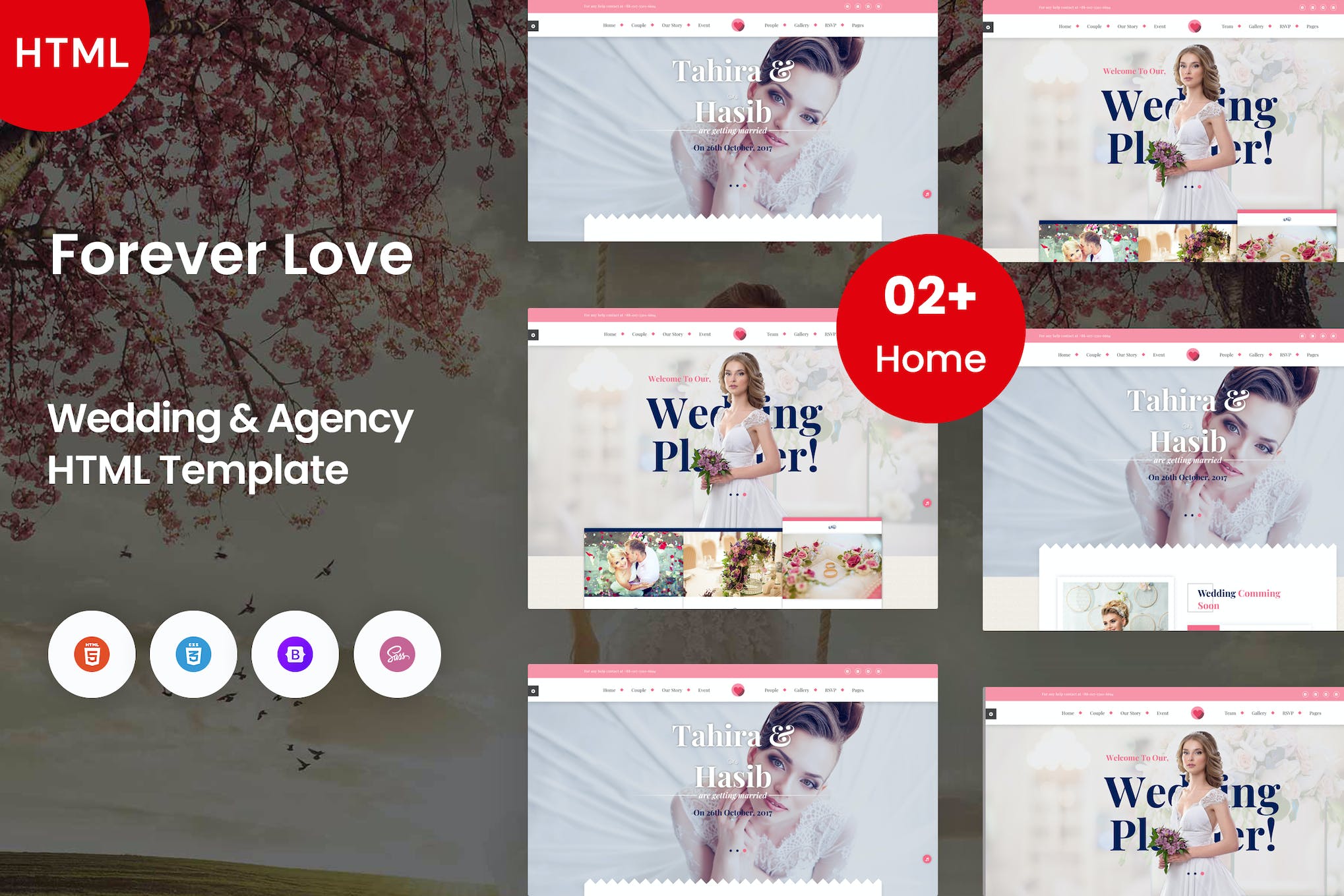 Forever Love – Wedding & Agency HTML Template