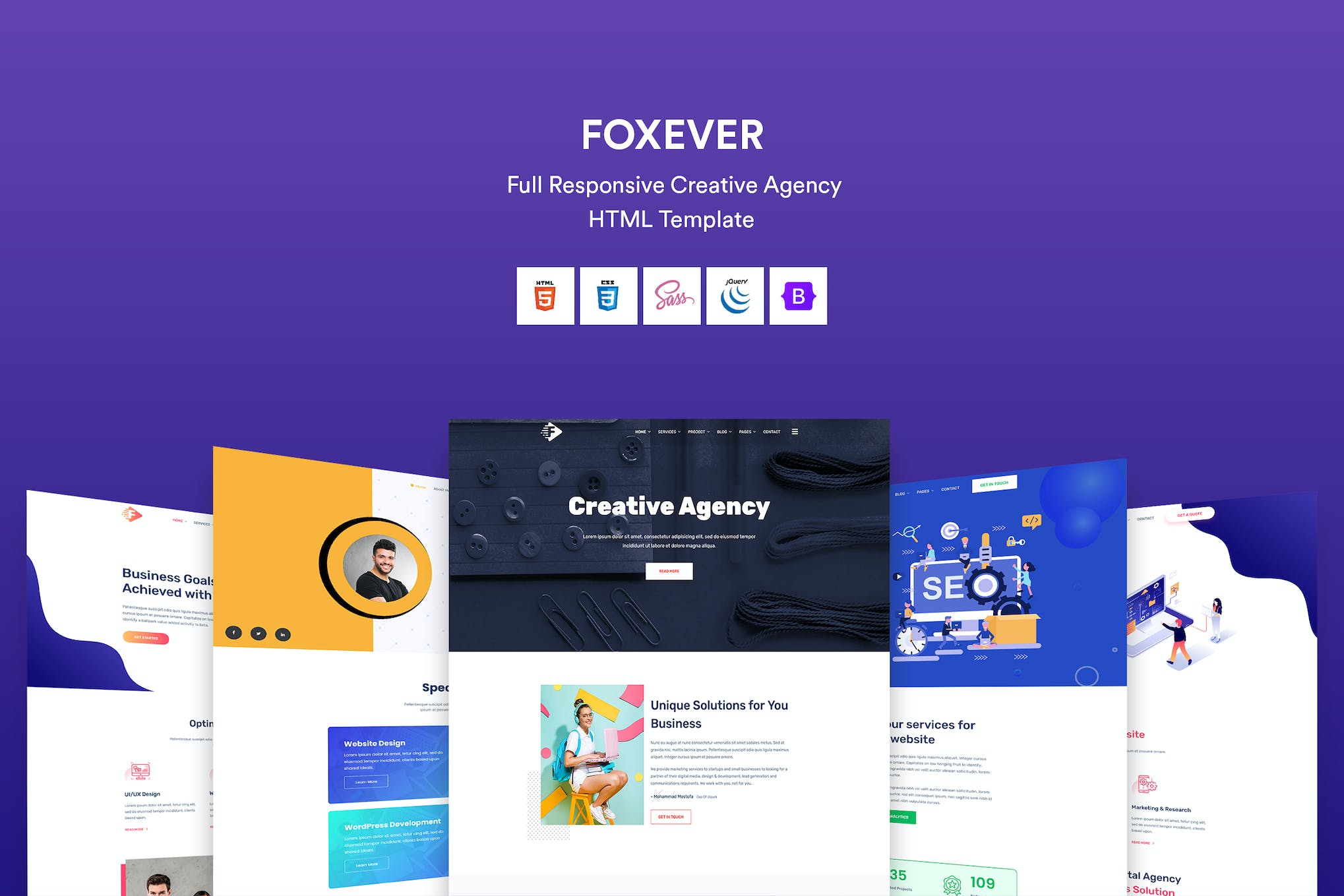 FoxEver – Creative Agency HTML5 Template