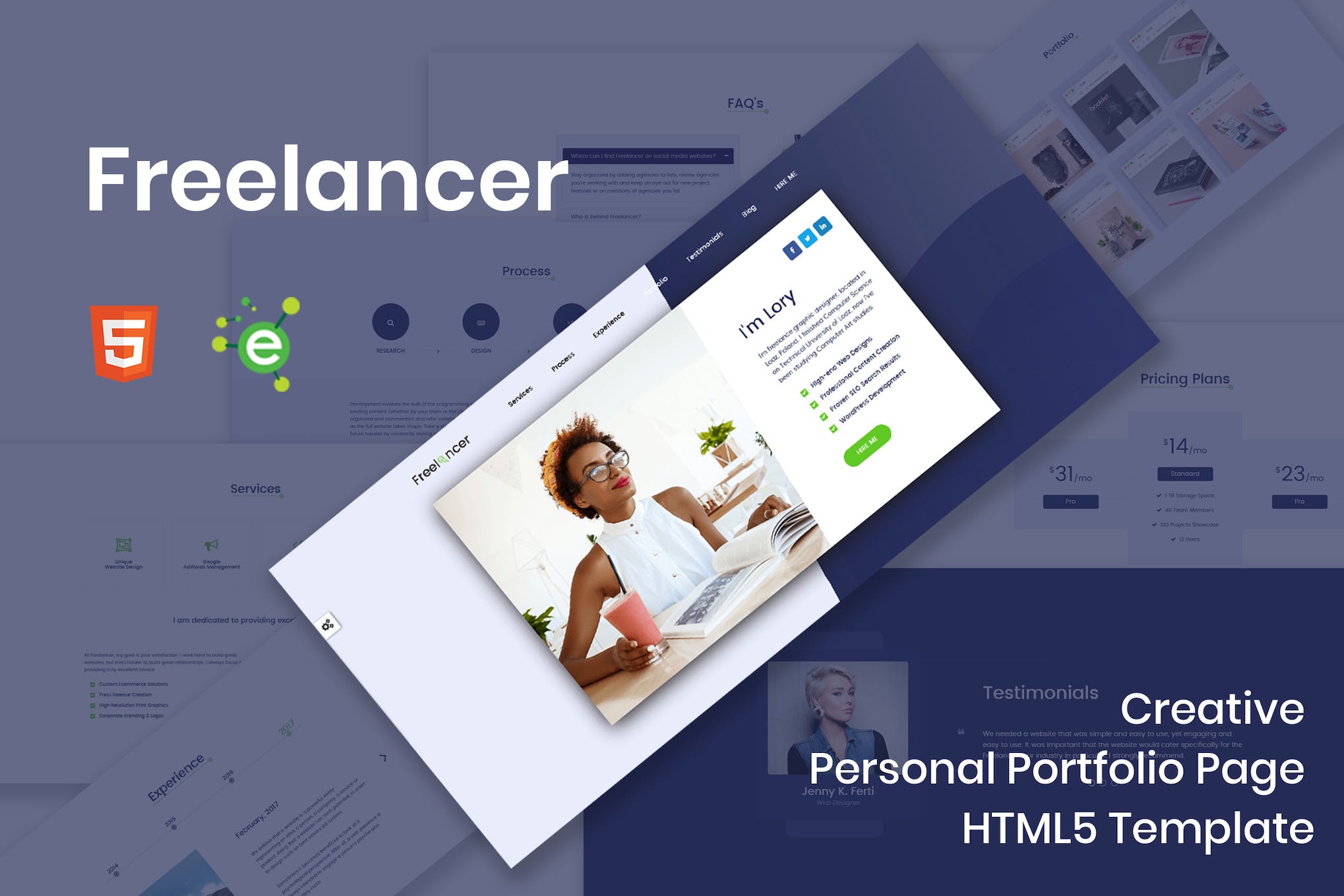 Freelancer – Personal Portfolio HTML5 Template