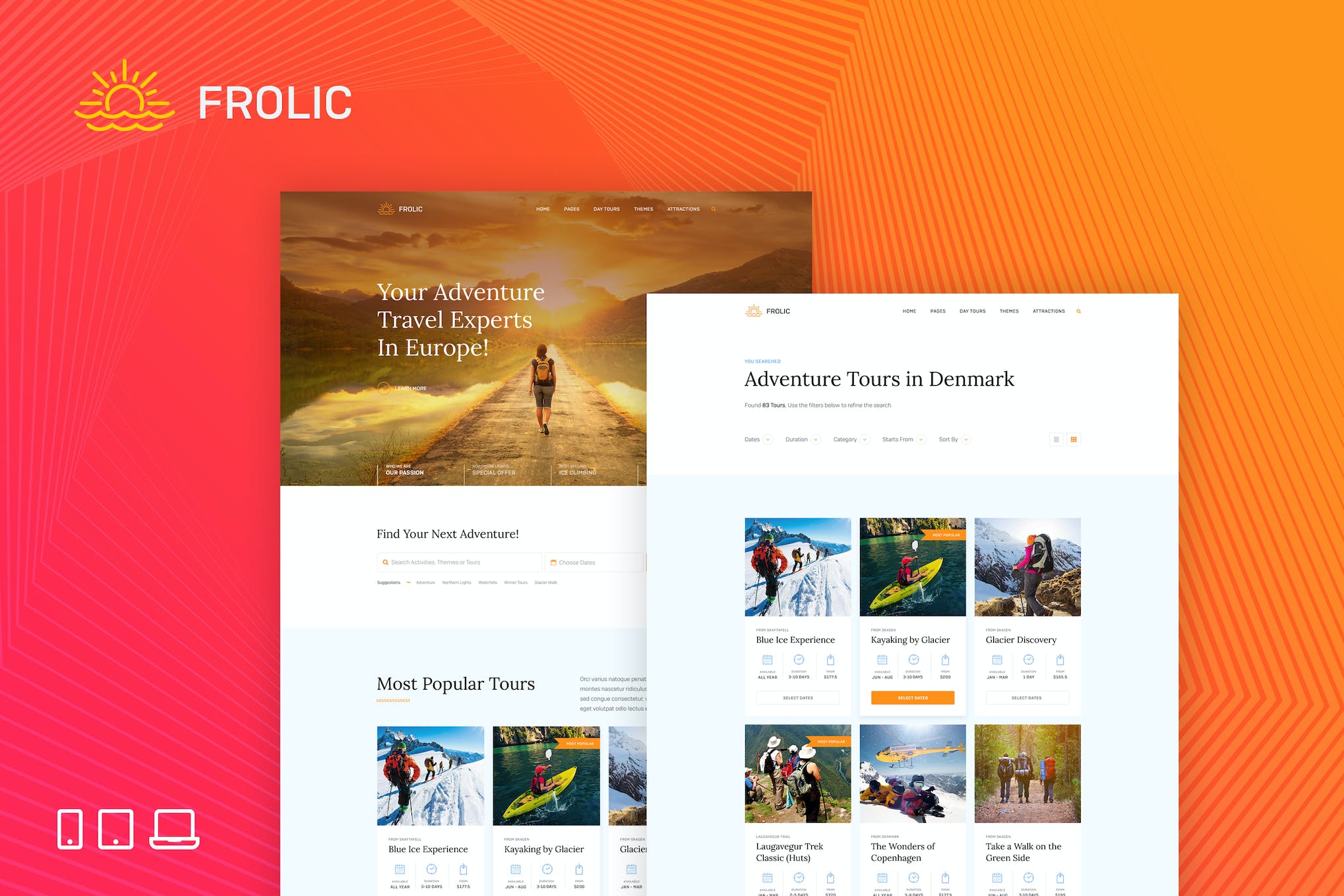 FROLIC – HTML Template for Tour Operators & Travel