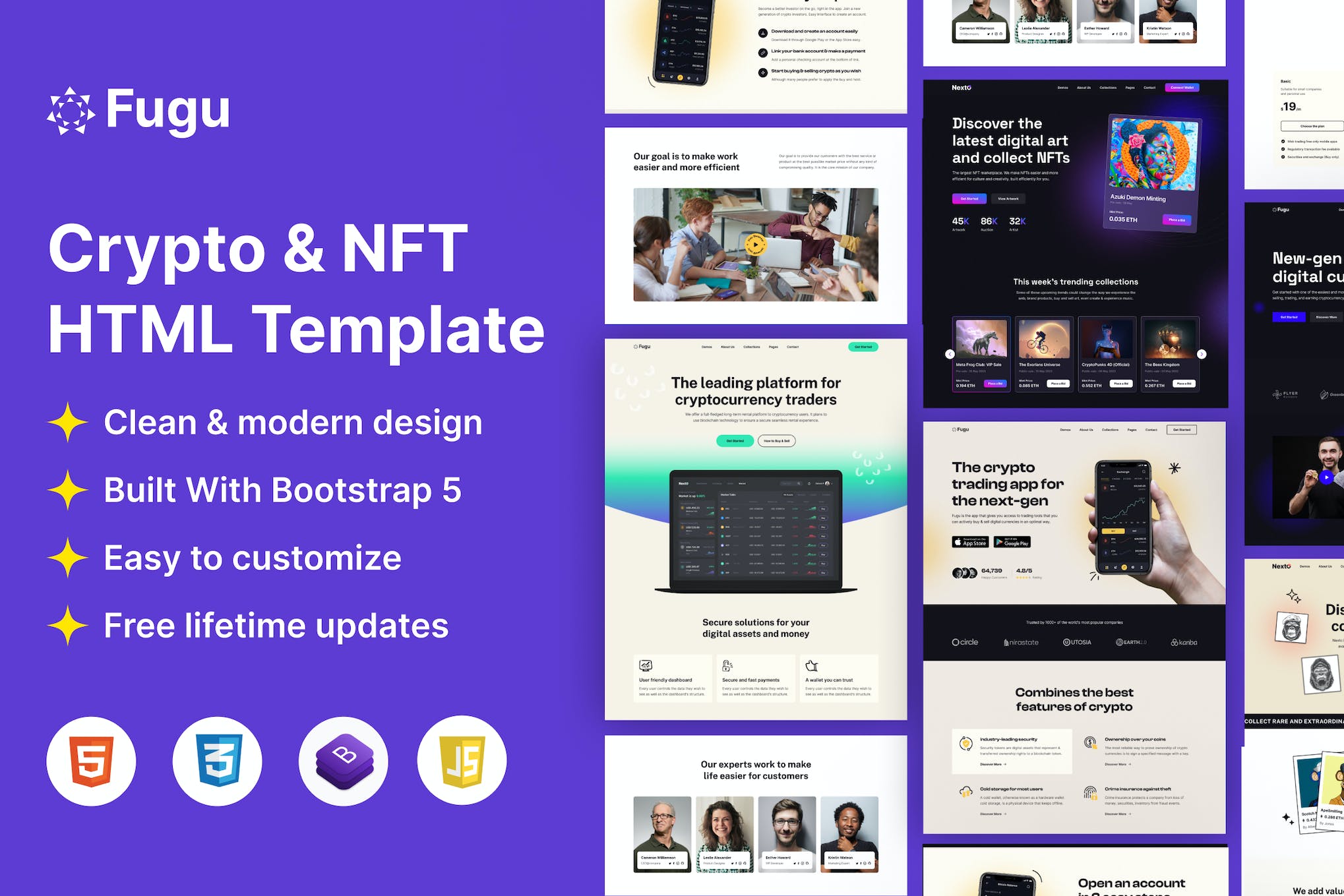 Fugu – NFT & Crypto Html Template