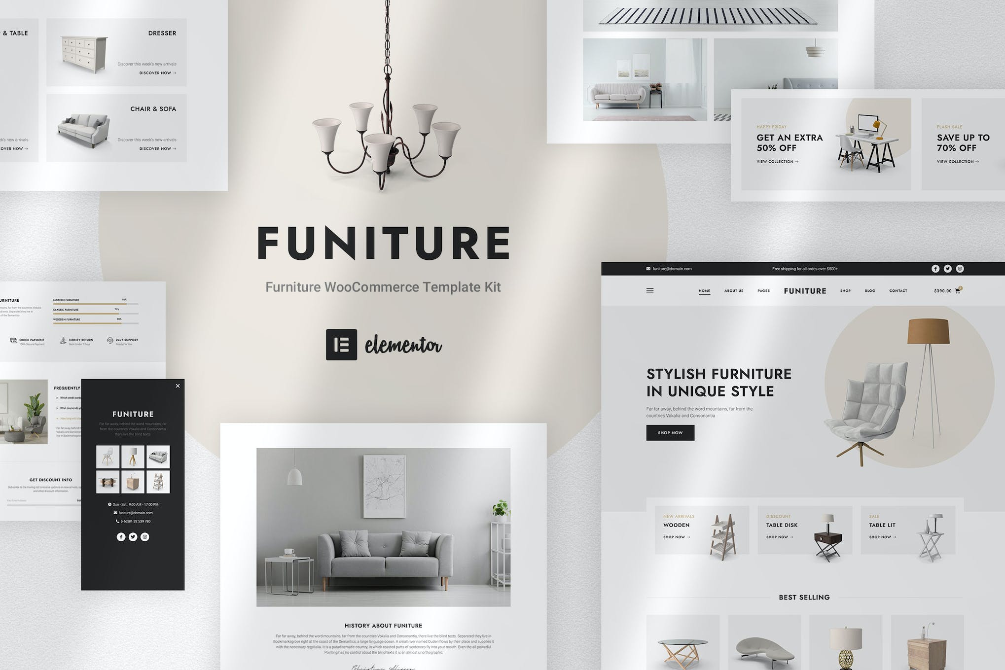 Funiture – Furniture Shop Elementor Template Kit