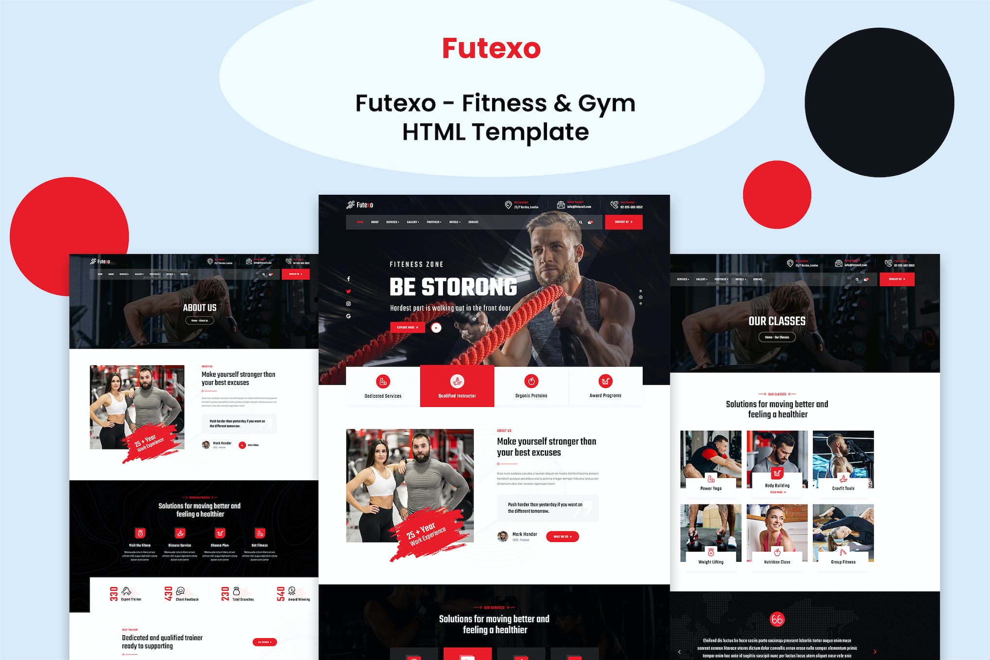 Futexo – Fitness & Gym HTML Template