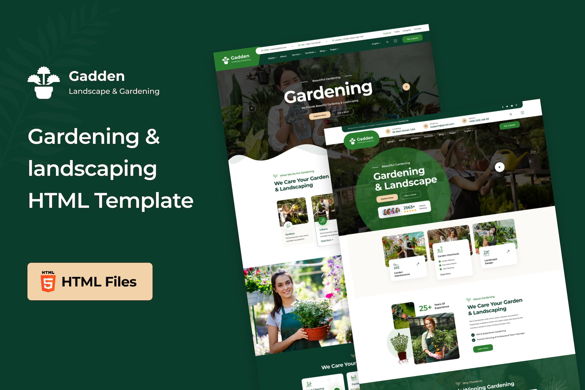 Gadden – Garden & Landscaping HTML Template