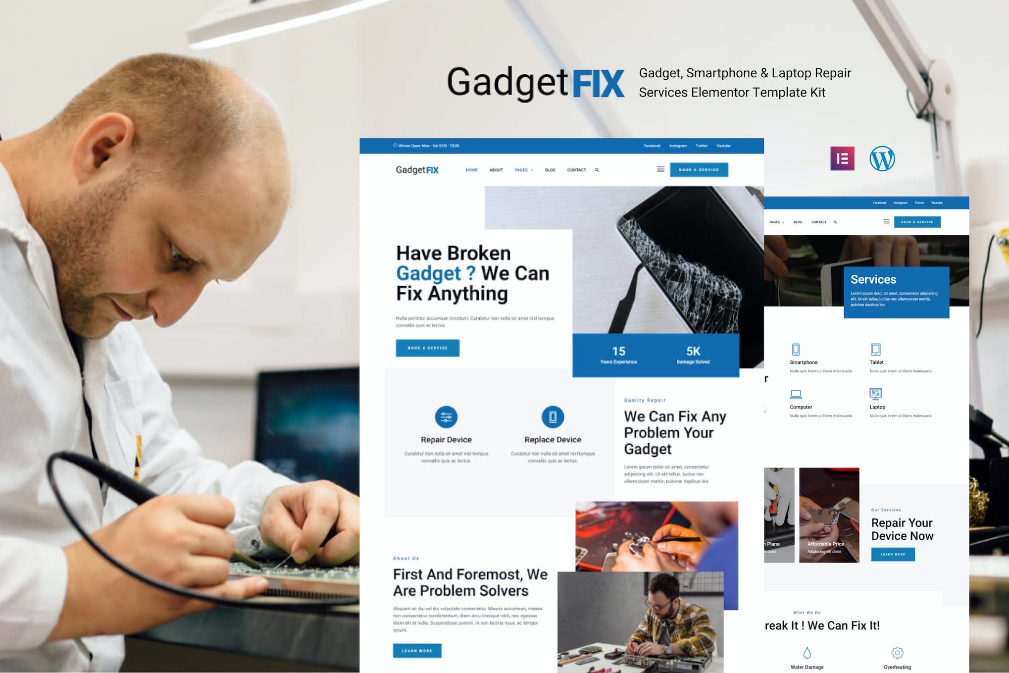 GadgetFIX – Gadget, Smartphone & Laptop Repair Services Template Kit