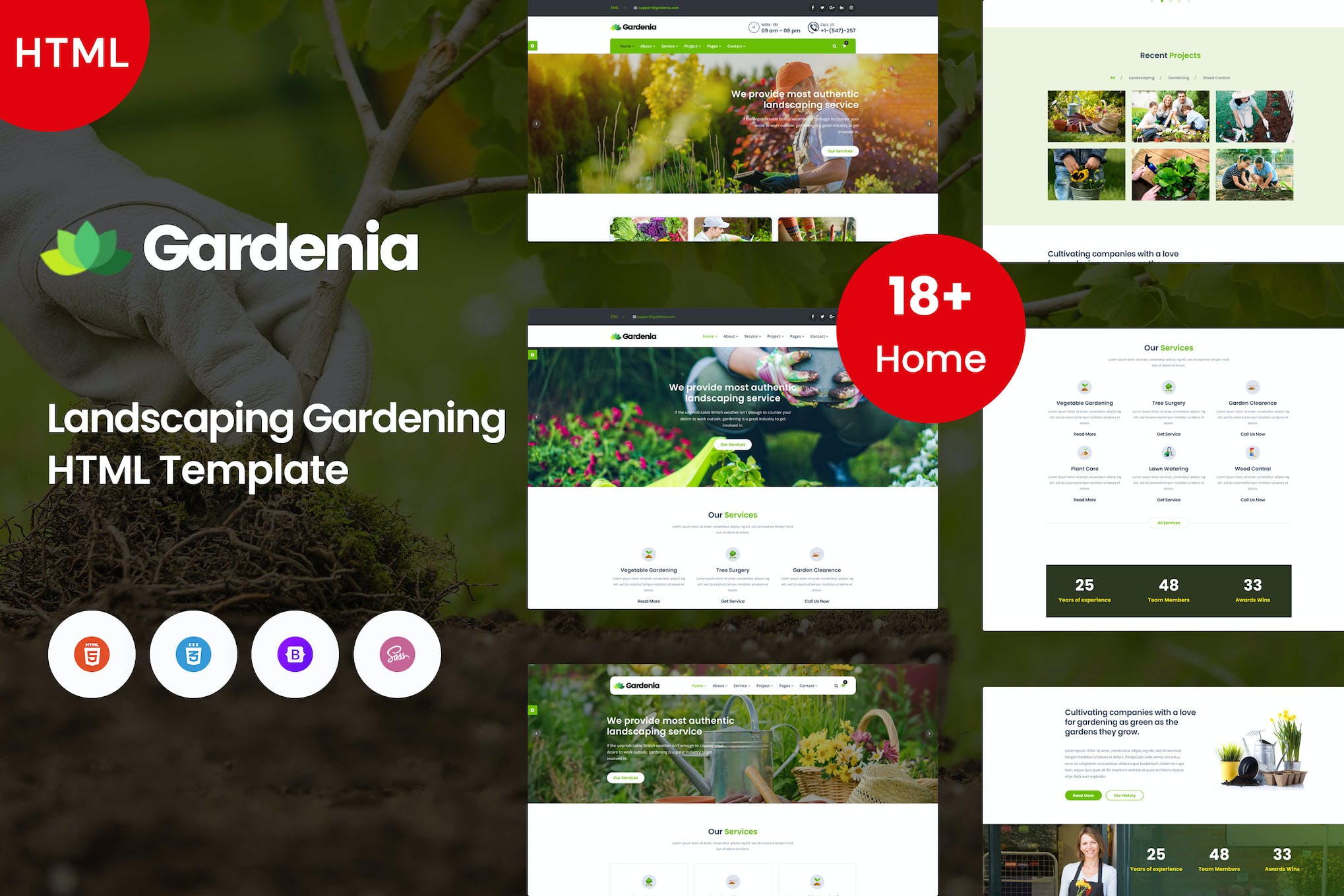 Gardenia – Landscaping Gardening Template