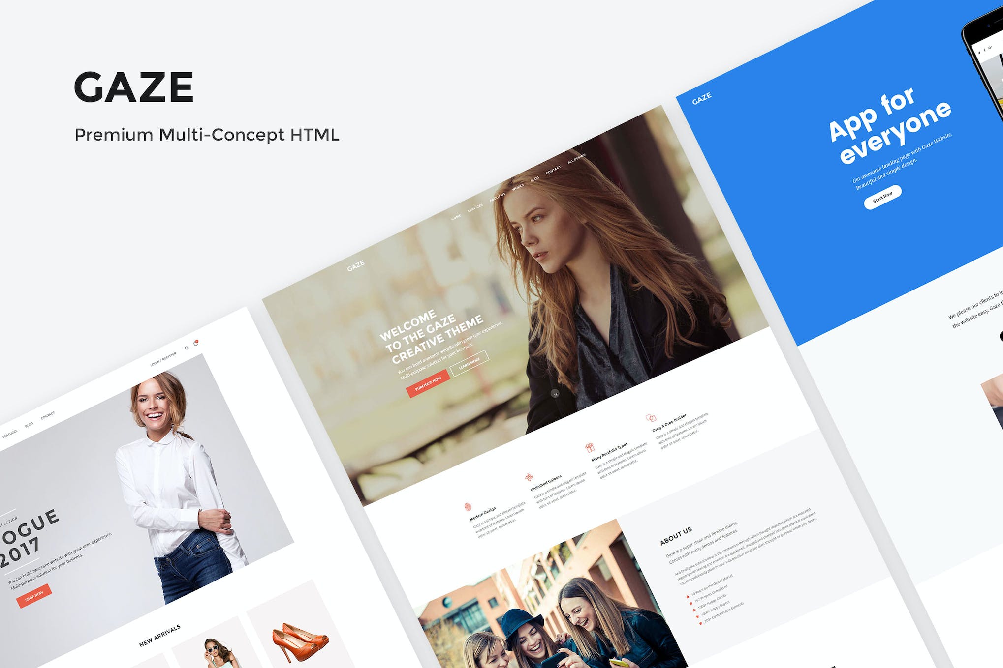 Gaze – Premium Multipurpose HTML Package