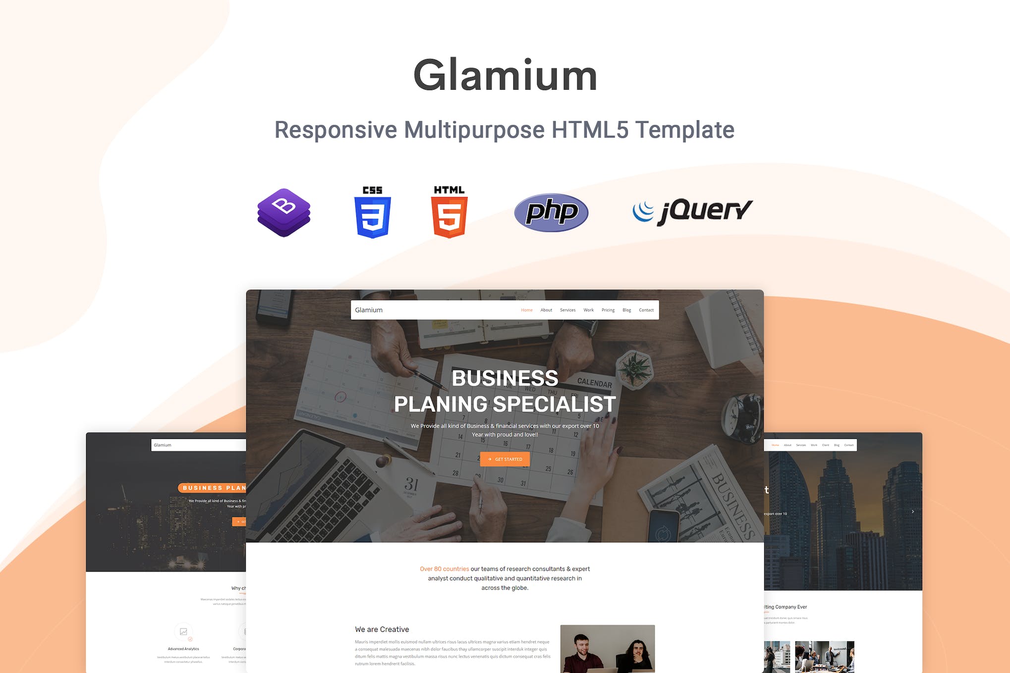 Glamium – Responsive Multipurpose HTML5 Template