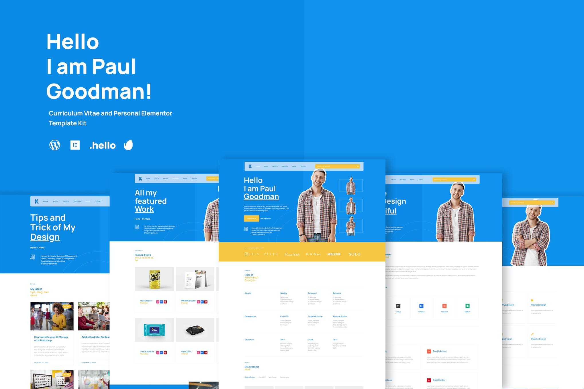 Goodman – Creative Portofolio Elementor Template Kit