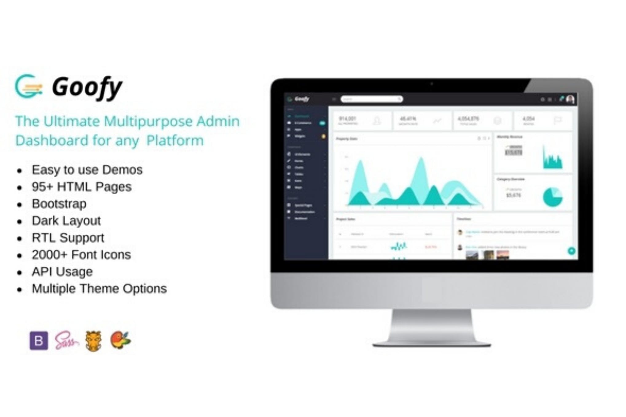 Goofy – Multipurpose Bootstrap Admin Dashboard