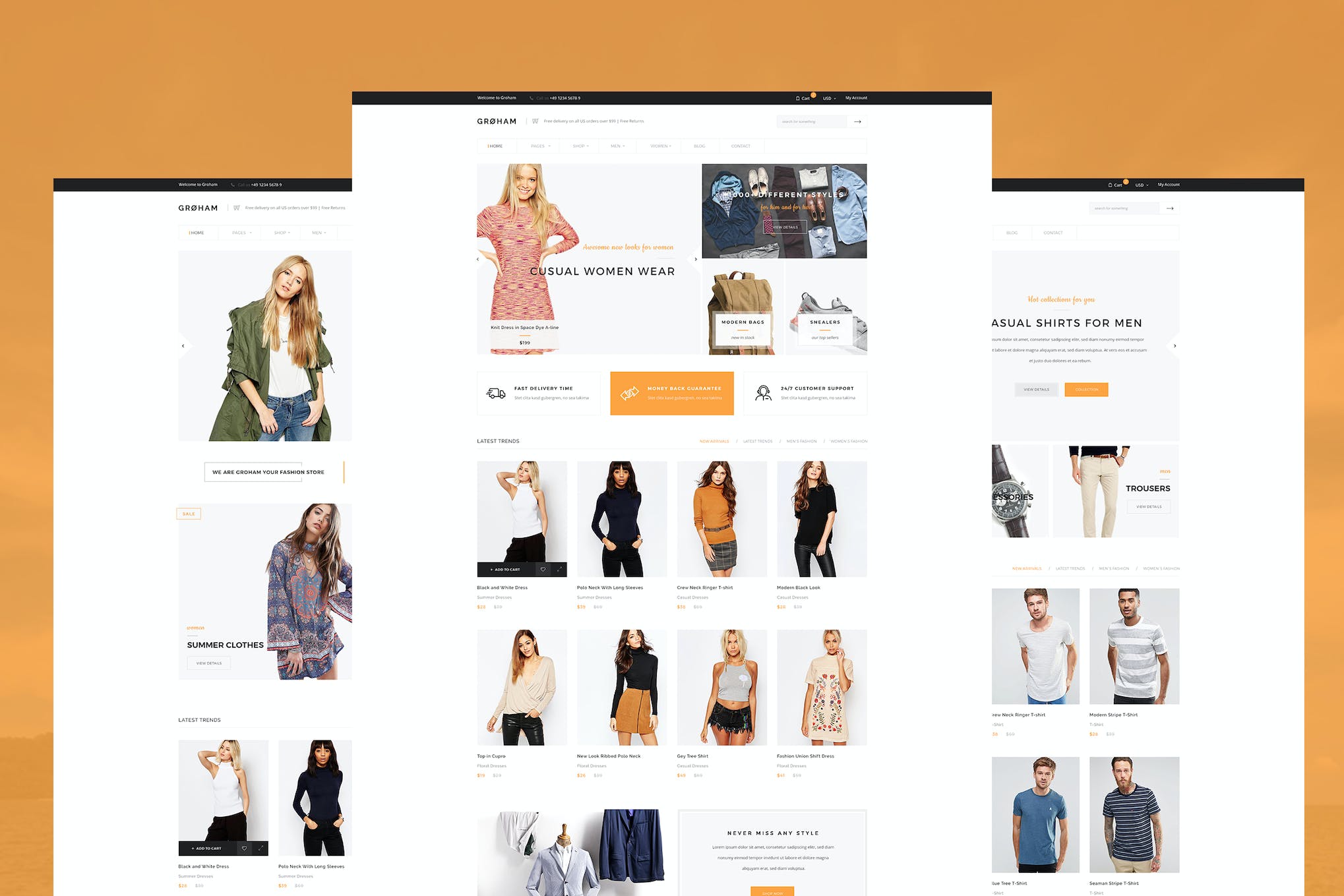 Groham – Fashion eCommerce HTML template