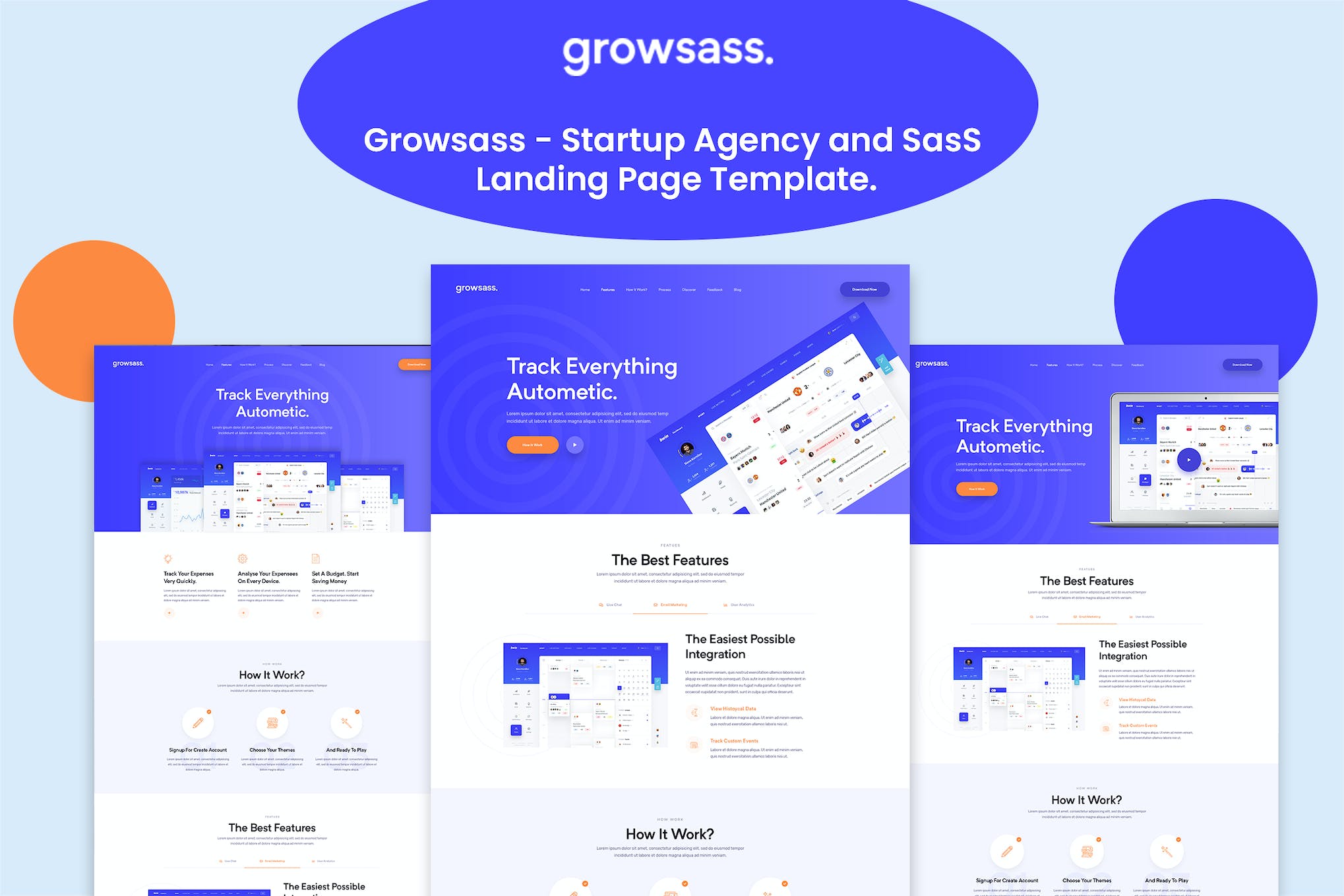 Growsass – Startup Agency and SasS Landing Page