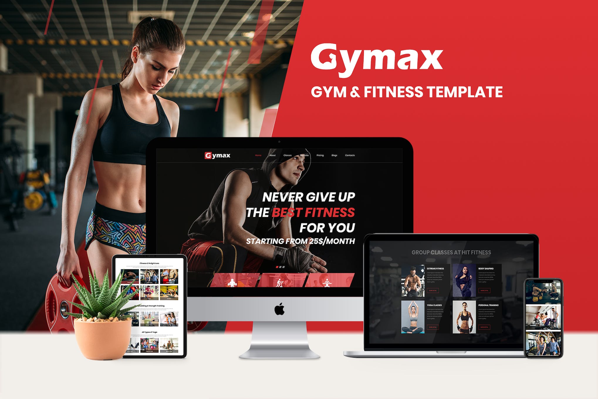 Gymax – Gym & Fitness  Elementor Template Kit